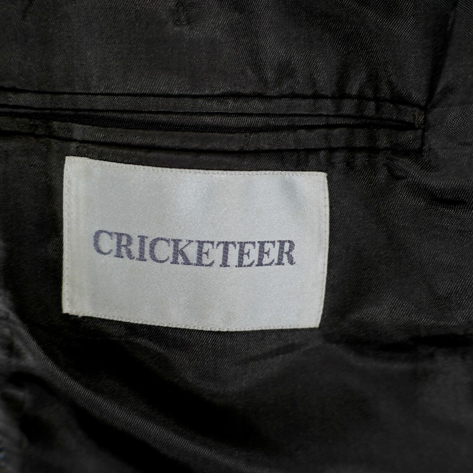 Vintage Cricketeer Lambswool Blend Tweed Brown Herringbone 2 Button Size 46L - 10 Thumbnail