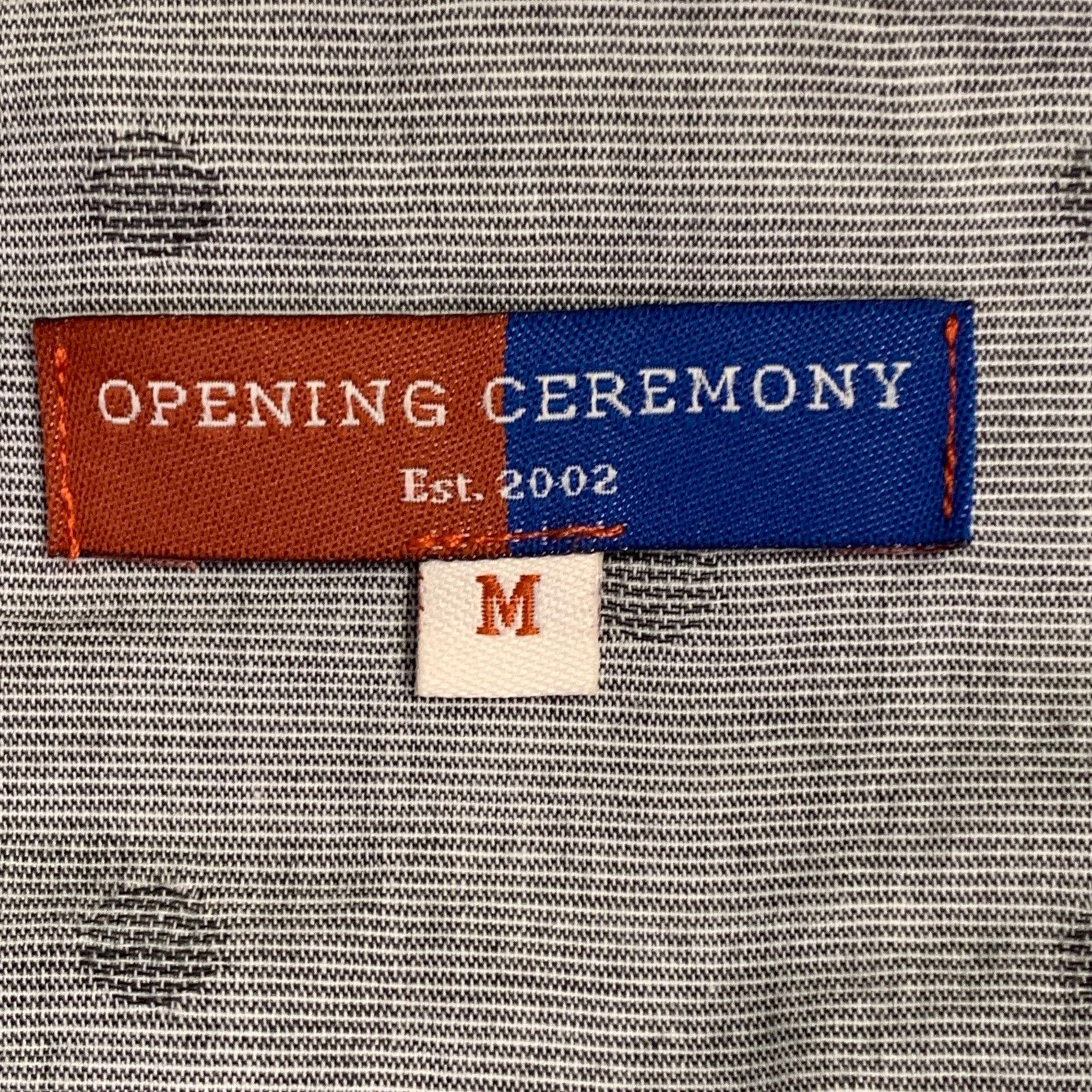 Opening Ceremony Size M Grey Mint Color Block Cotton Long Sleeve Shirt Size US M / EU 48-50 / 2 - 5 Thumbnail