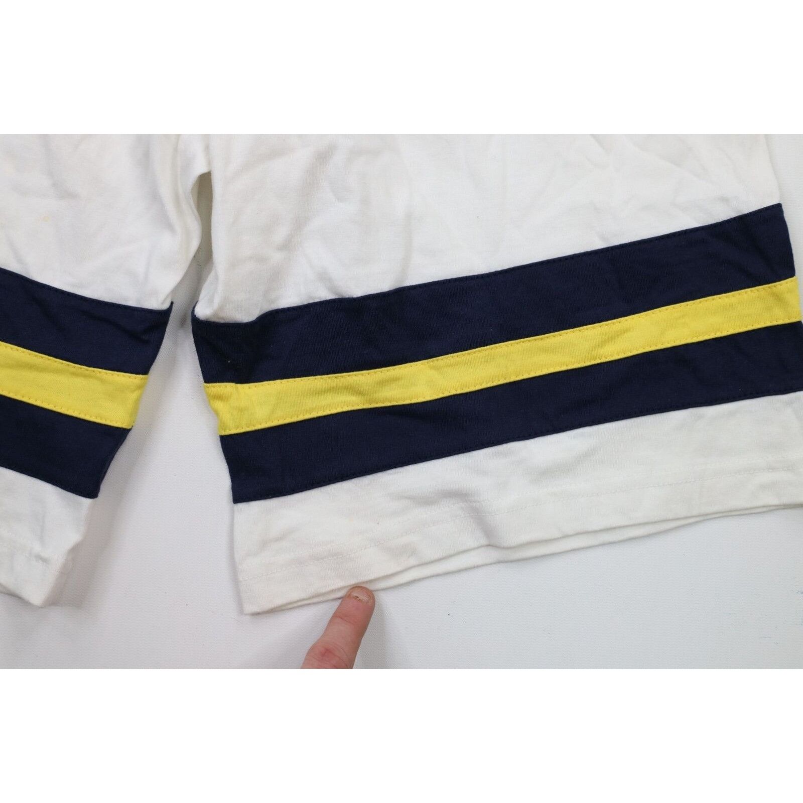 Vintage Deadstock Vintage 90s Striped University of Michigan Shorts Size US 36 / EU 52 - 12 Thumbnail