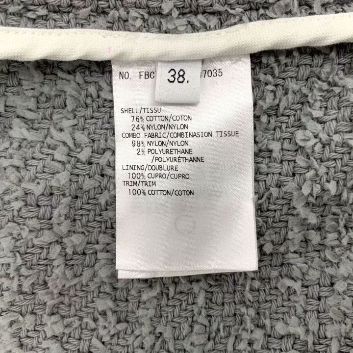 Thom Browne Thom Browne Gray Stripe Cotton Double-Breasted Jacket Size US S / EU 44-46 / 1 - 6 Thumbnail