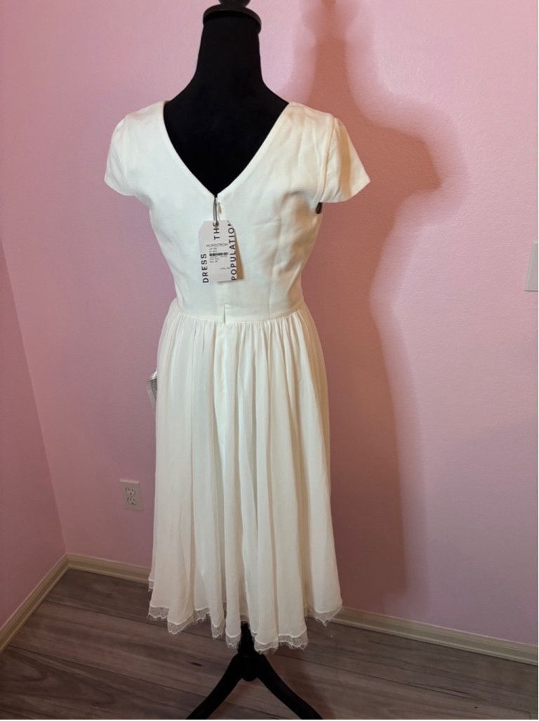 Dress the Population Women's Dress the Population White Dress Small Size S / US 4 / IT 40 - 7 Thumbnail