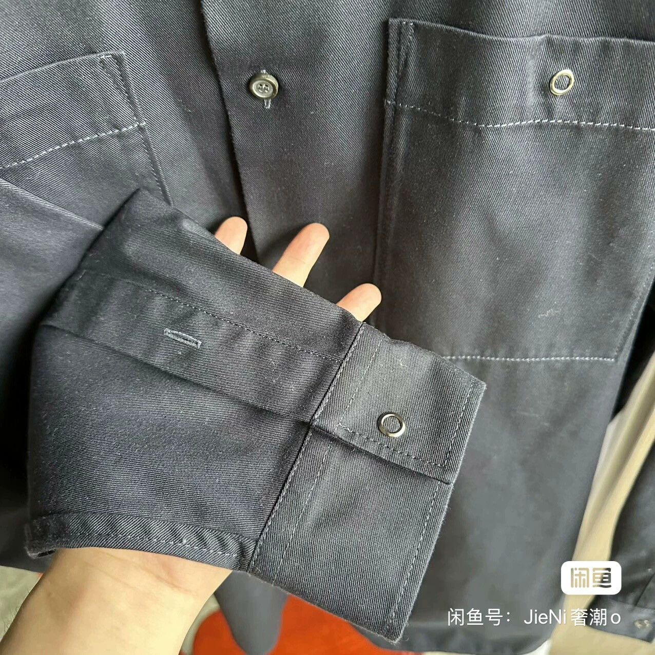 Acne Studios Acne Studios navy blue shirt jacket size 52 99new Size US L / EU 52-54 / 3 - 6 Thumbnail