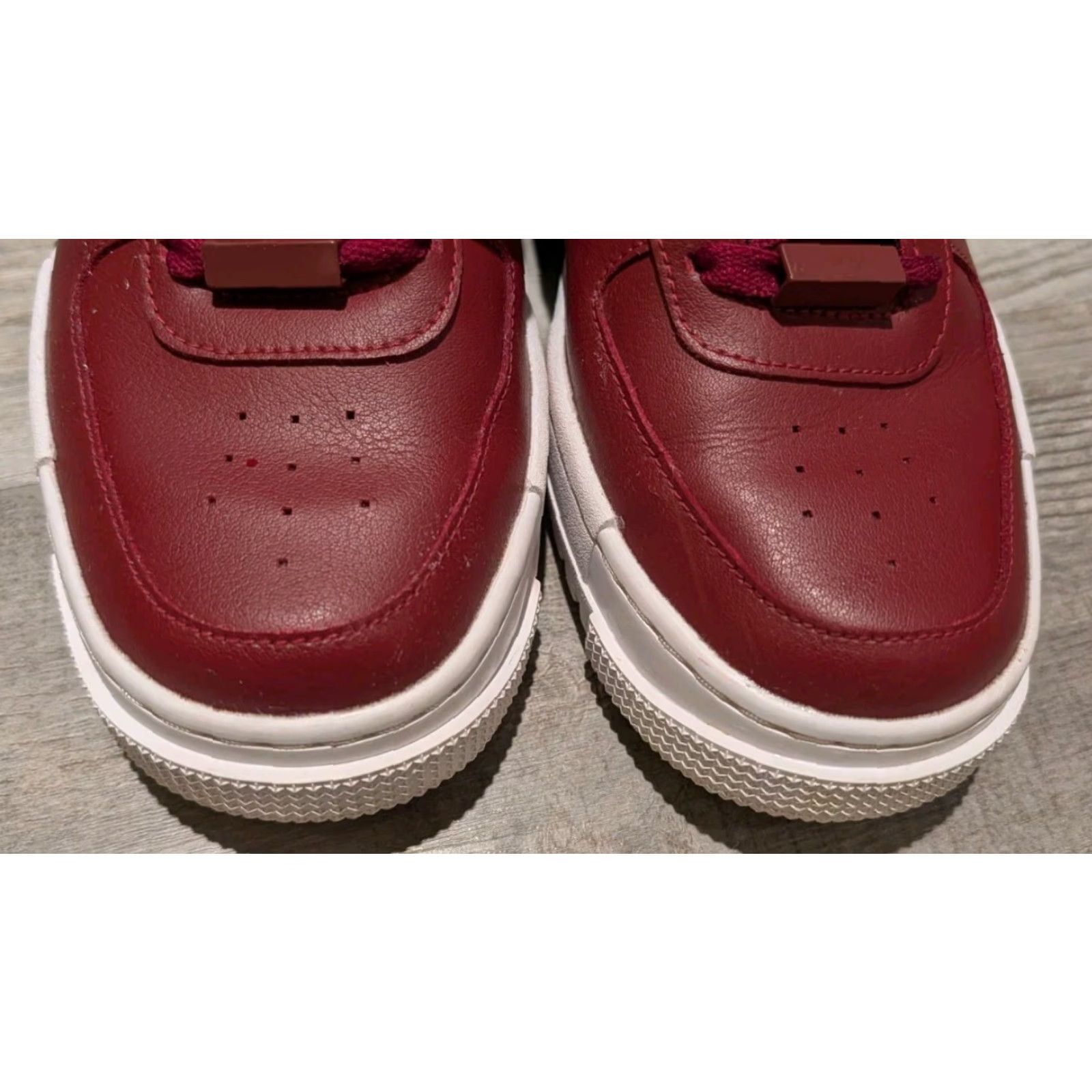 Nike Nike Air Force 1 Low Pixel Red Leather CK6649-600 Women's Size 8.5 Sneaker Nike Air Force 1 Low Pixel Red Leather - Womens - 8.5 Size ONE SIZE - 3 Thumbnail