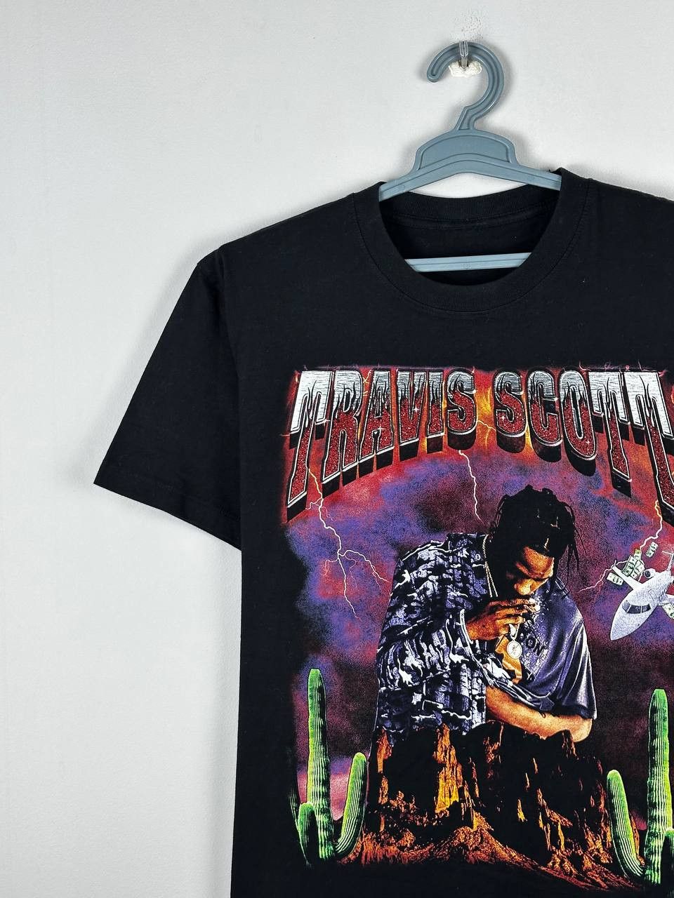 Band Tees Vintage Travis Scott Retro Print Streetwear T Shirt Size US L / EU 52-54 / 3 - 3 Thumbnail