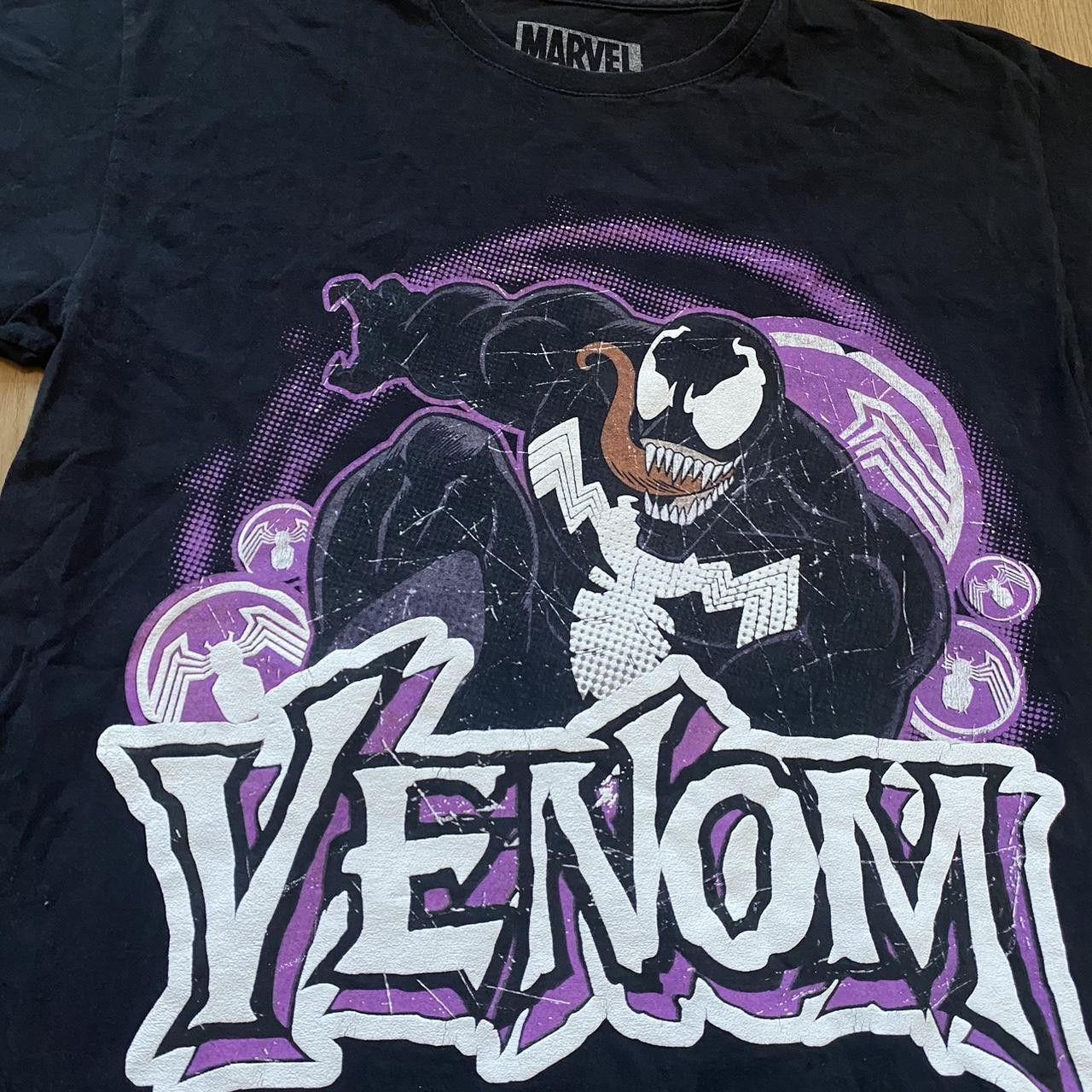 Marvel Comics Marvel Venom black and purple t-shirt #Marvel Size US L / EU 52-54 / 3 - 3 Thumbnail