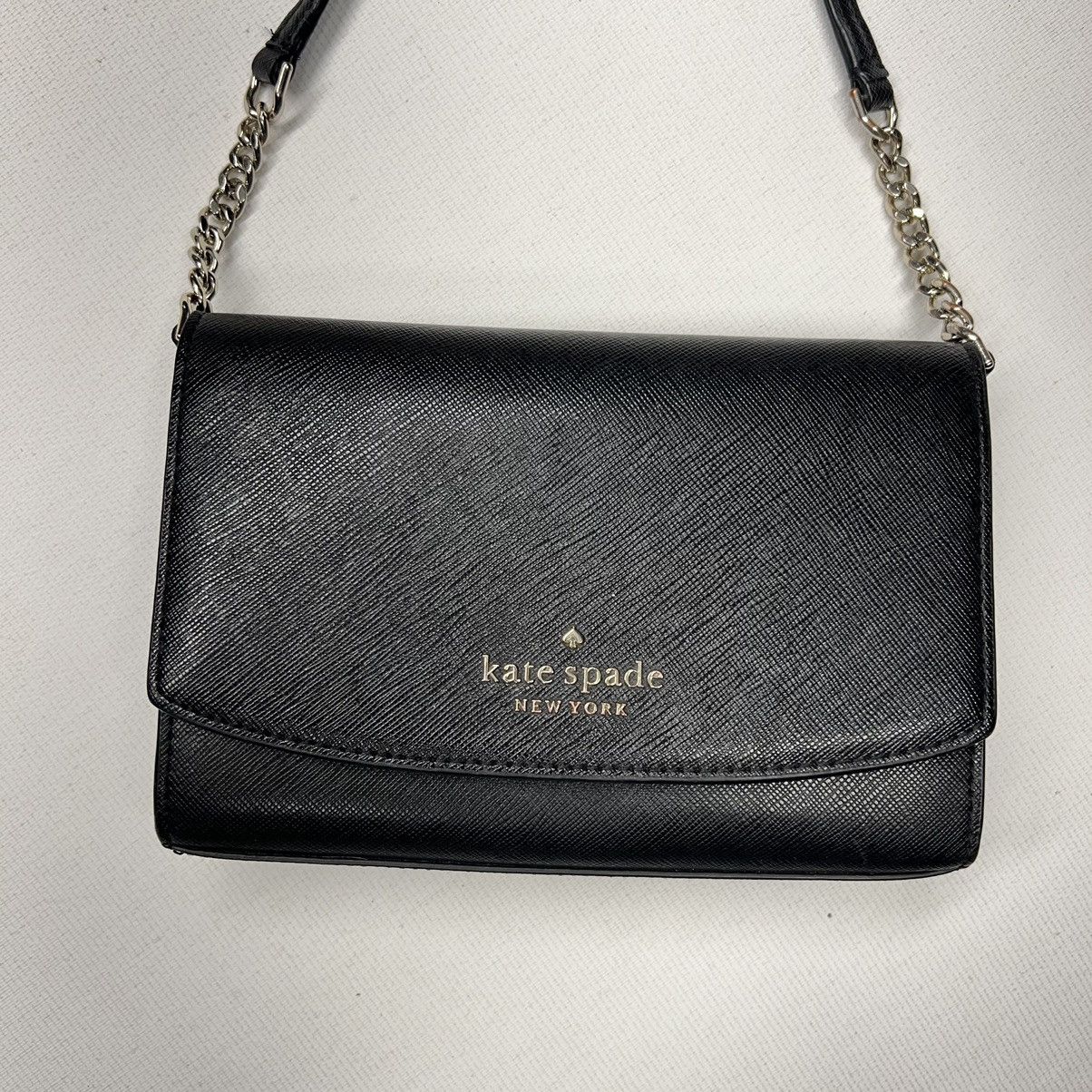 Kate Spade Kate Spade Cross Body Wallet Black Clutch Bag Black Flap Size ONE SIZE - 2 Thumbnail