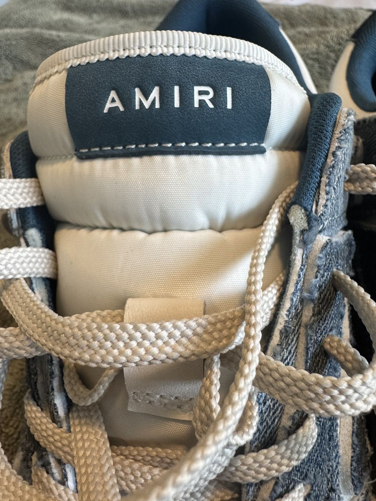 Amiri Amiri Low Top Denim Sneakers Size US 13 / EU 46 - 8 Thumbnail