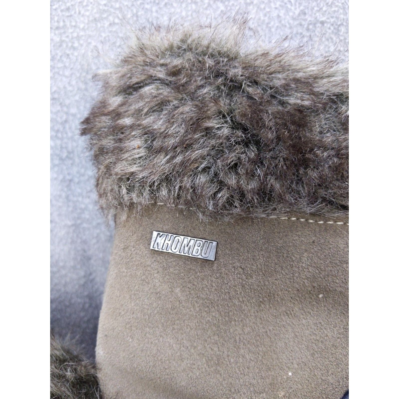Vintage Khombu Slope Snow Boots Womens Size 11 Brown Leather Faux Fur Mid Calf Winter Boots Size US 11 / IT 41 - 3 Thumbnail