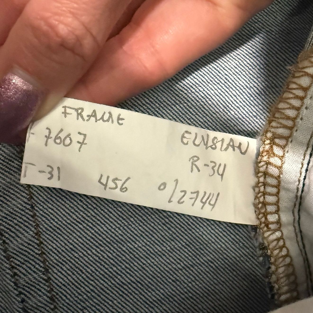 Frame Frame Modern Straight Elysian Blue Slim Jeans sz 31 x 32 NEW Size US 31 - 4 Thumbnail