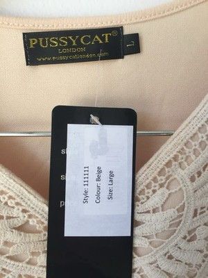 Other BNWT Pussycat London Women's Cream Sweater Knit Tunic Shift Dress Size L / US 10 / IT 46 - 2 Thumbnail