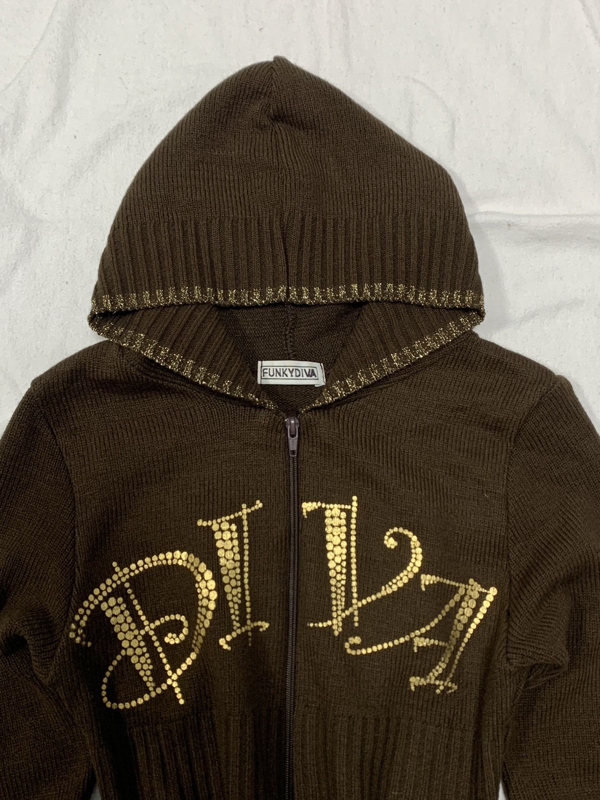 Hysteric Glamour × If Six Was Nine × Vintage VINTAGE PRINTED CROPPED KNITTED ZIP HOODIE Size S / US 4 / IT 40 - 5 Thumbnail