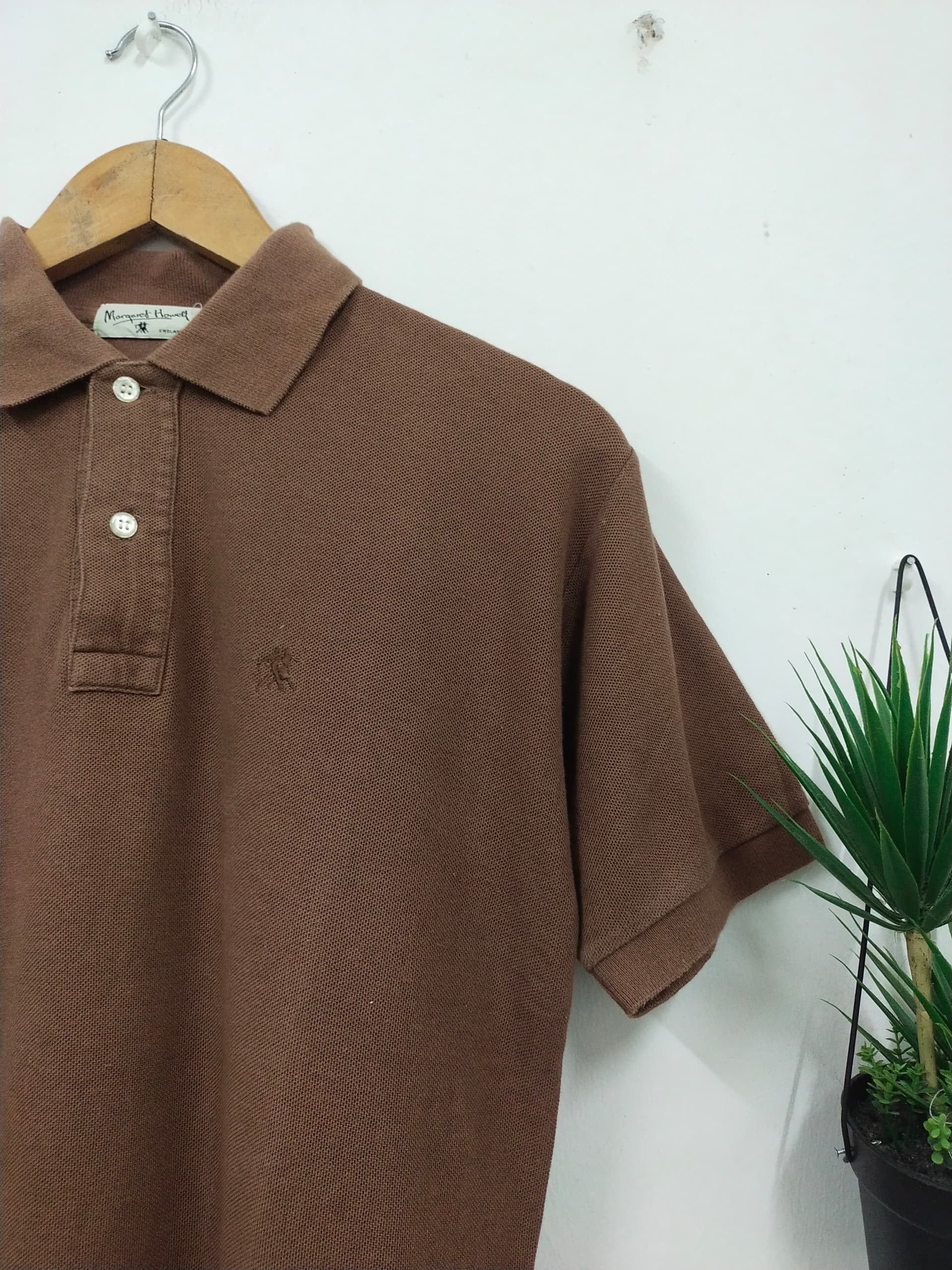 Margaret Howell Vintage MHL Margaret Howell brown Collar t shirt Size US M / EU 48-50 / 2 - 5 Thumbnail