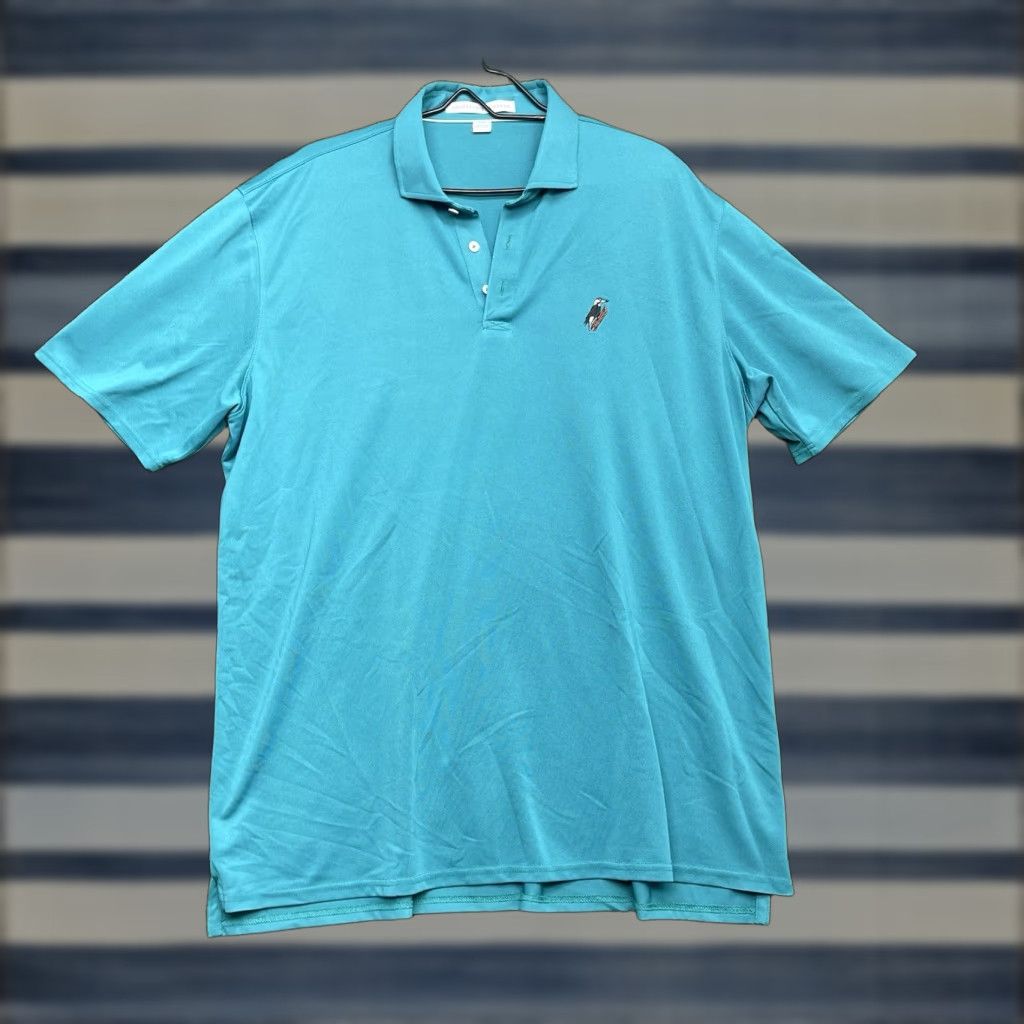 Vintage Holderness & Bourne Polo Shirt Mens 2XL Blue The Anderson Tailored Fit Stretch Polo Size US XXL / EU 58 / 5 - 1 Thumbnail