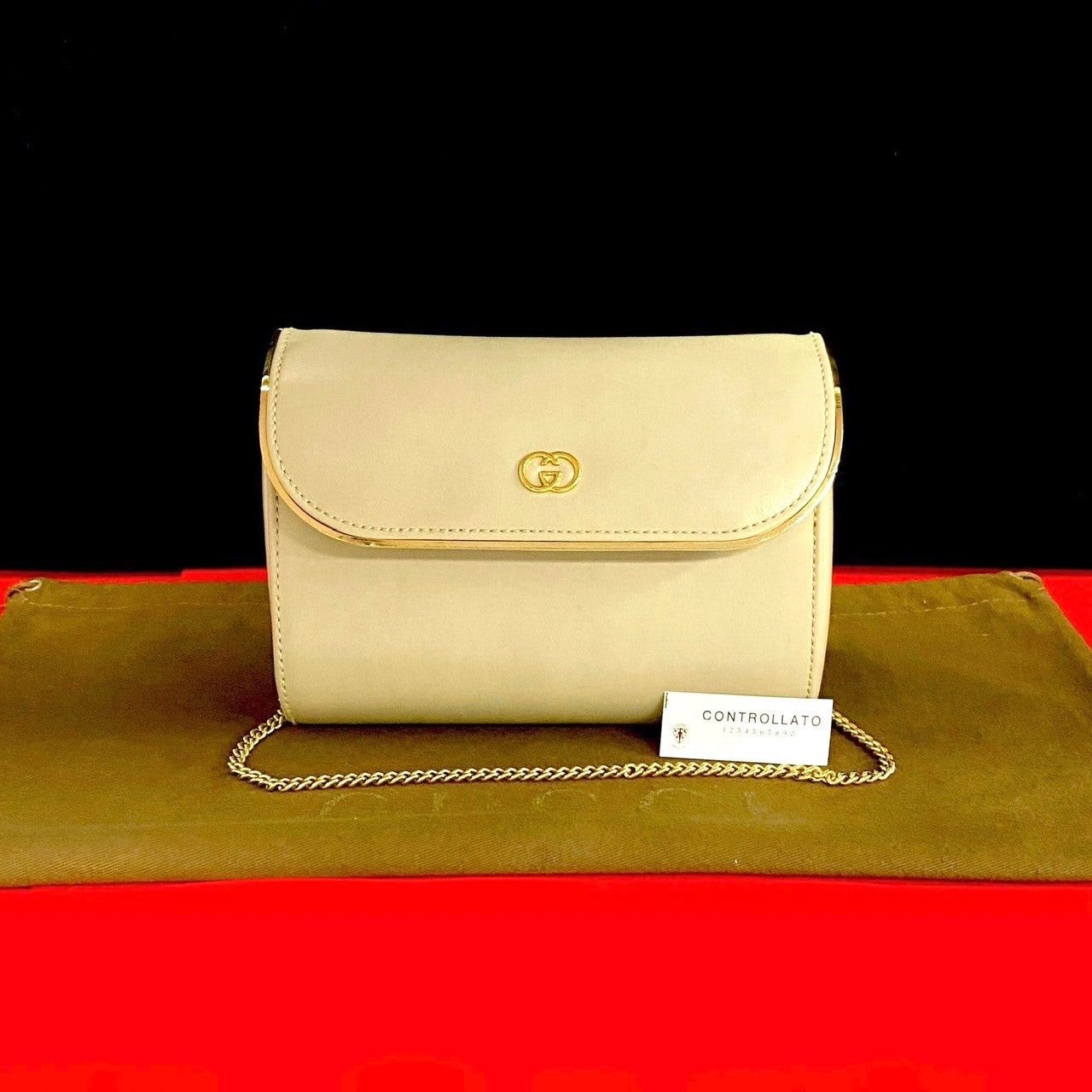 Gucci Gucci Shoulder Bag White Leather Size ONE SIZE - 1 Thumbnail