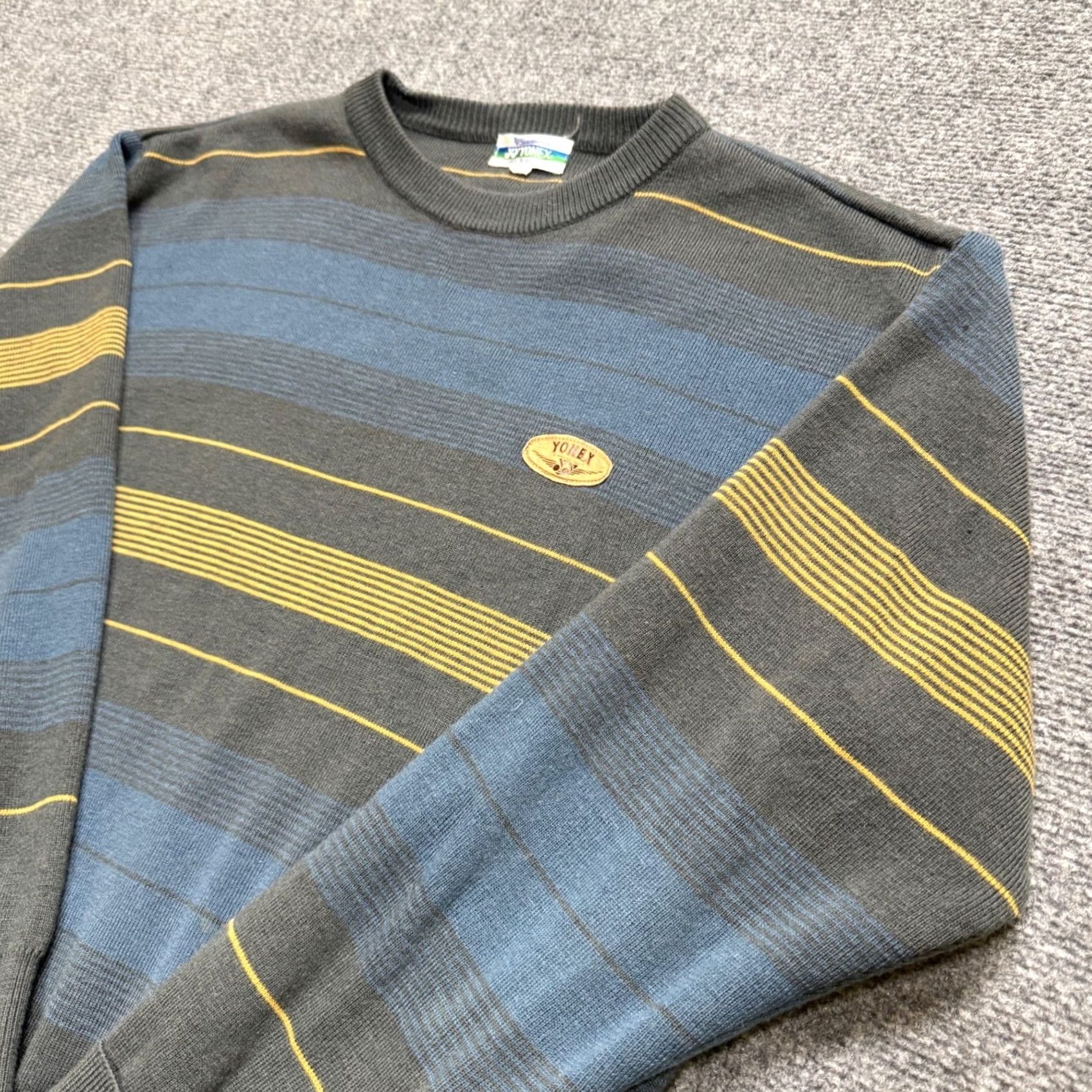 The Unbranded Brand VTG Yonex Sweater Mens XS Winning Touch Striped Cotton Pullover Multicolor Pullover Mens XS VTG Yonex Sweater Size US XS / EU 42 / 0 - 2 Thumbnail