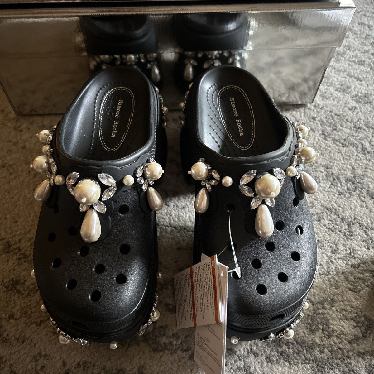 Crocs × Simone Rocha SIMONE ROCHA X Crocs Women's Siren Spiked Clog Black Size US 7 / IT 37 - 2 Thumbnail