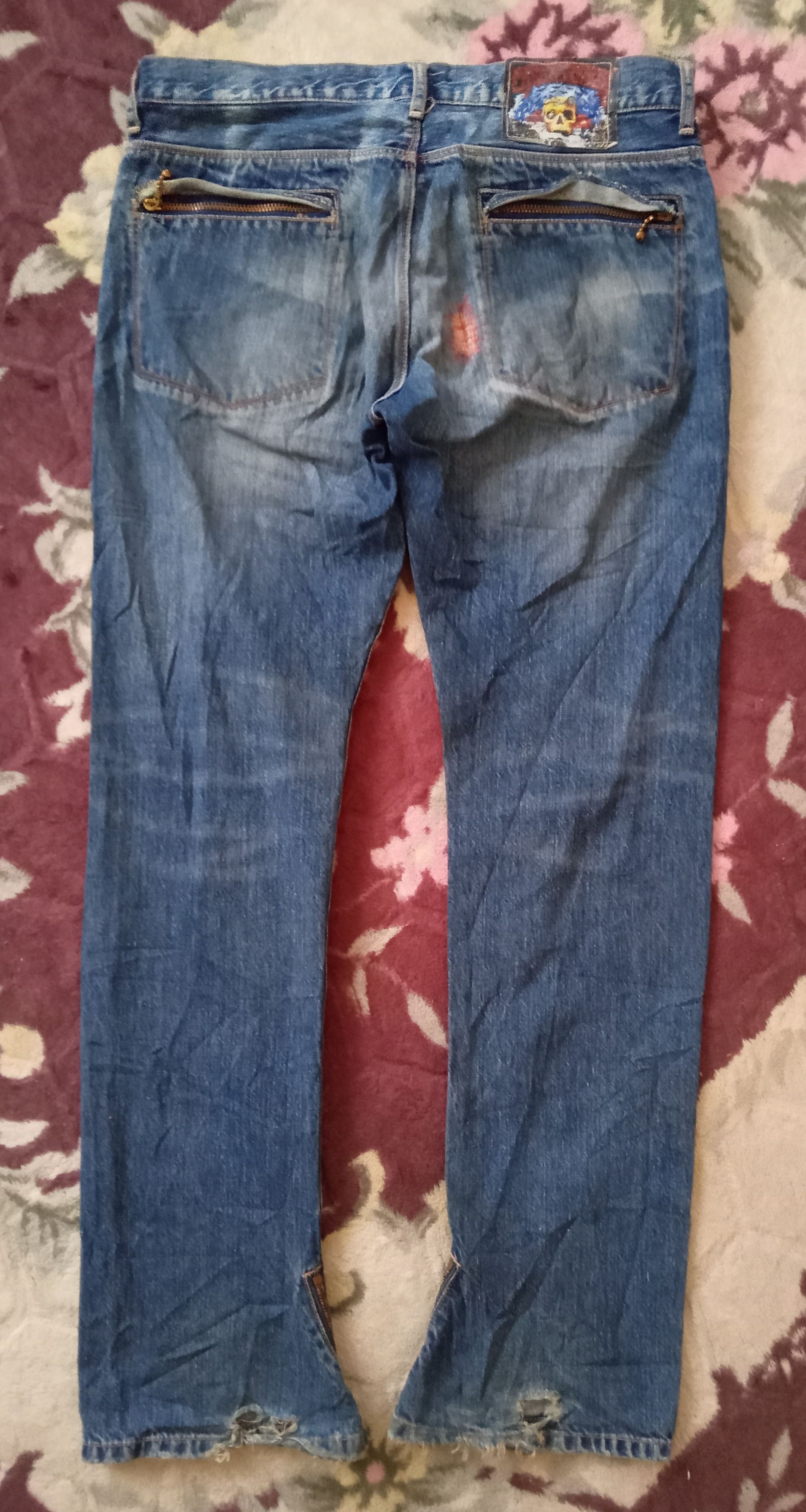 Japanese Brand RNA inc Distressed Jeans Size US 33 - 3 Thumbnail