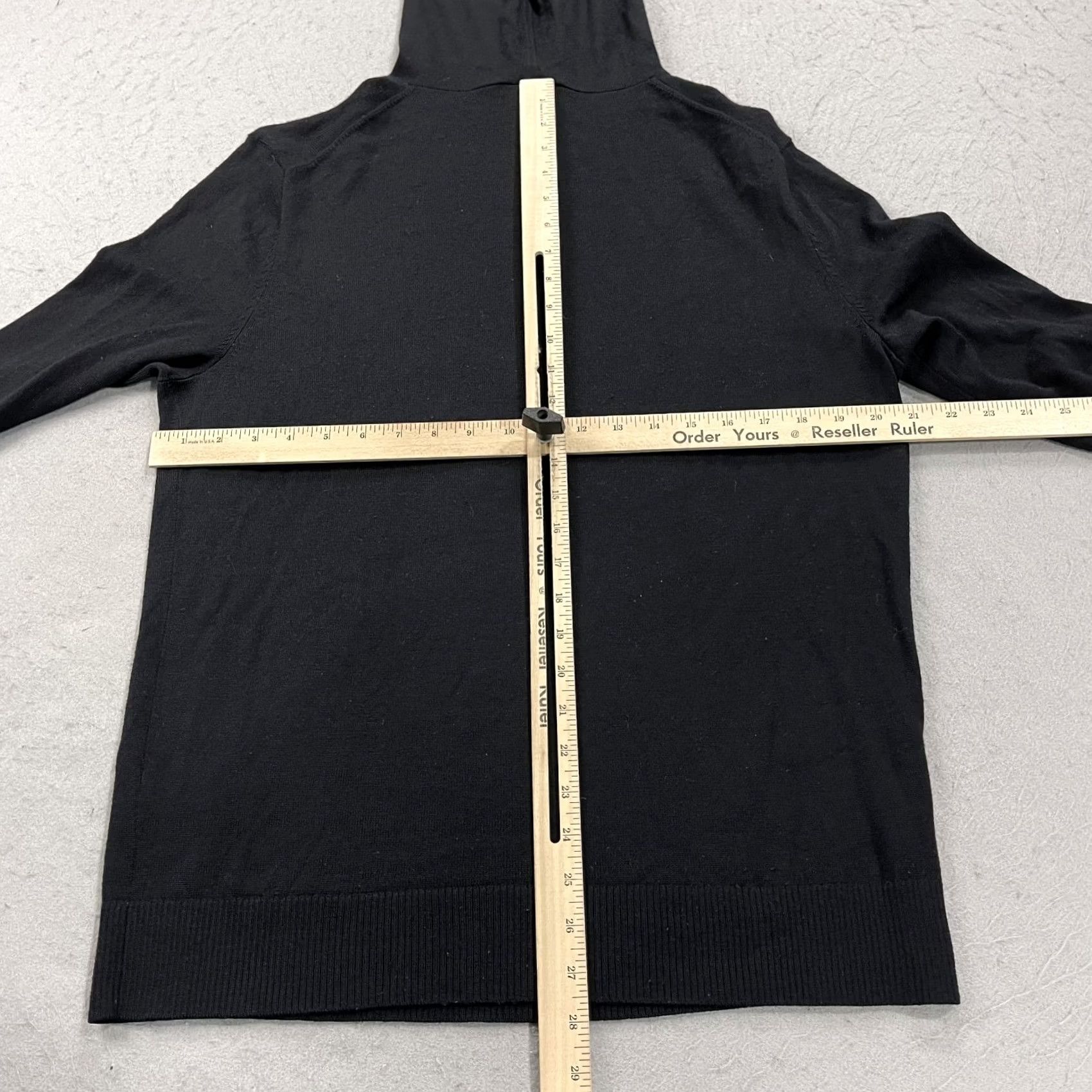 Vintage Artefact Hoodie Mens Large Black Wool Blend Pullover Hooded Knit Sweatshirt Size US L / EU 52-54 / 3 - 7 Thumbnail