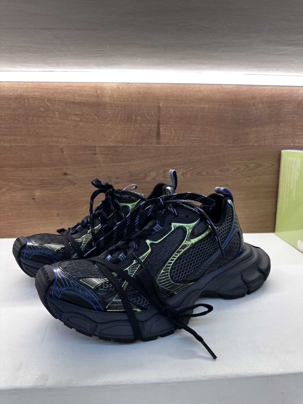 Balenciaga Balenciaga 3XL Sneakers “Black Neon” Size US 8.5 / EU 41-42 - 2 Thumbnail