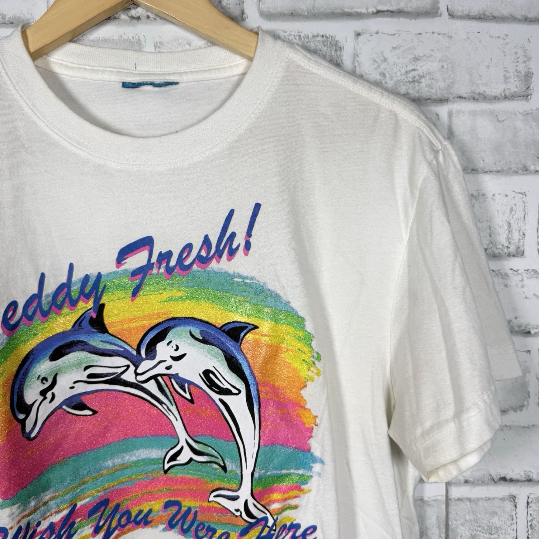 Teddy Fresh Teddy Fresh 100% Cotton White Graphic Tee Mens Size M Size US M / EU 48-50 / 2 - 2 Thumbnail