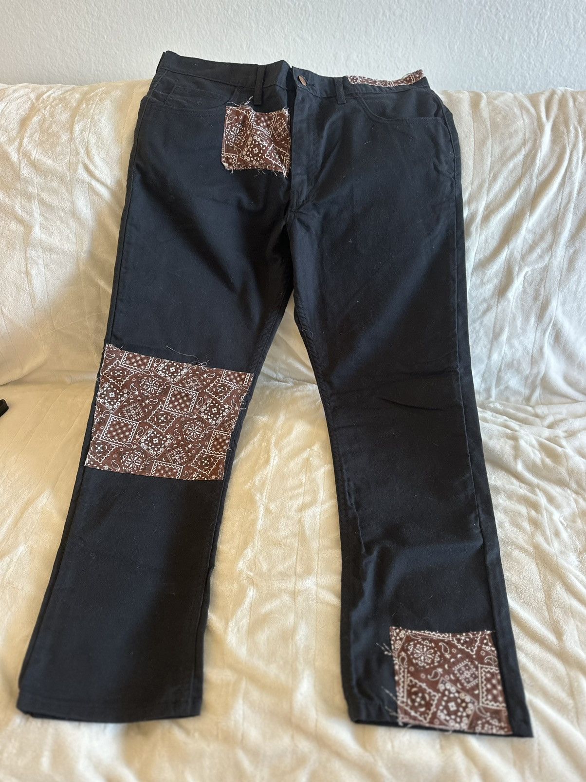 Dickies Dickies Classic Black Straight 34x30 Custom Brown Bandana Size US 34 / EU 50 - 1 Thumbnail