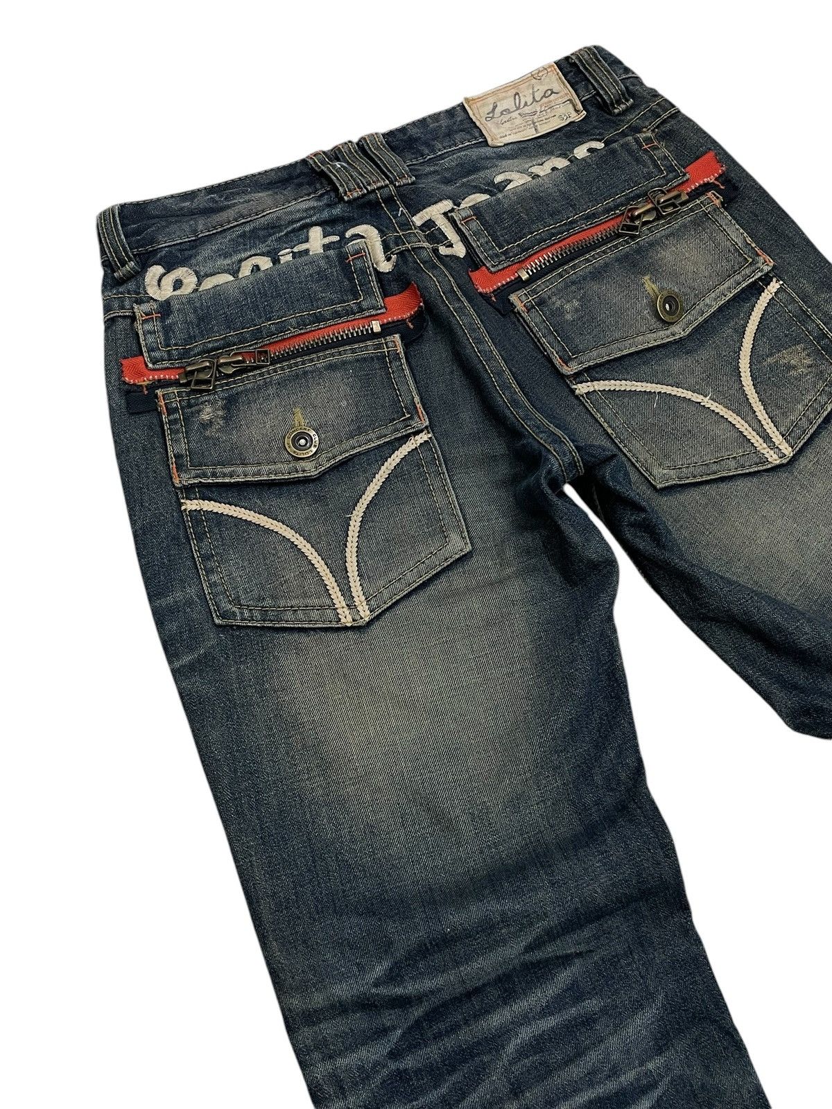 If Six Was Nine Lolita Muddy Whisker Distressed Denim Pants Size US 30 / EU 46 - 12 Thumbnail