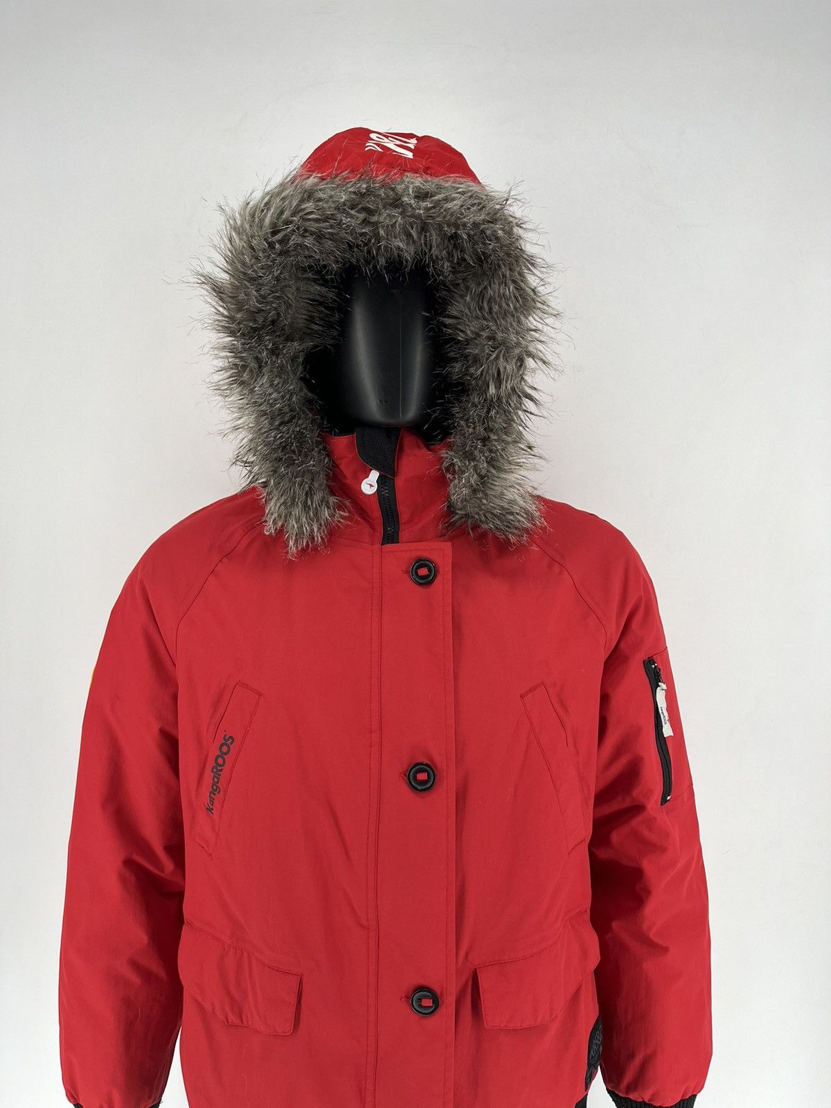 KangaROOS × Vintage Vintage Kangaroos Mens Puffer Down Jacket With Fur Hoodie Size US M / EU 48-50 / 2 - 1 Thumbnail