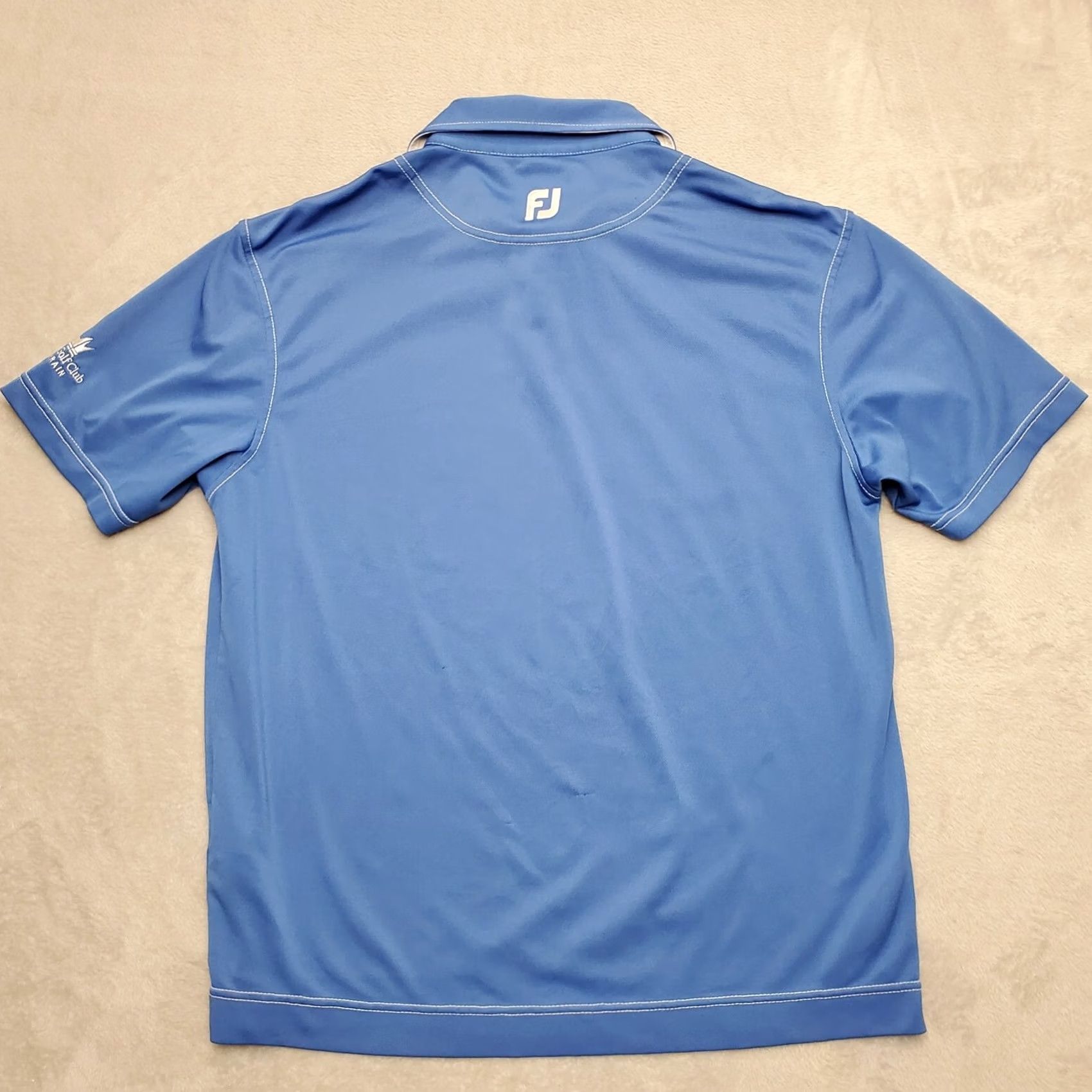 Footjoy FootJoy Shirt Mens L Blue Polo Polyester Athletic Performance Stretch Golf Size US L / EU 52-54 / 3 - 7 Thumbnail