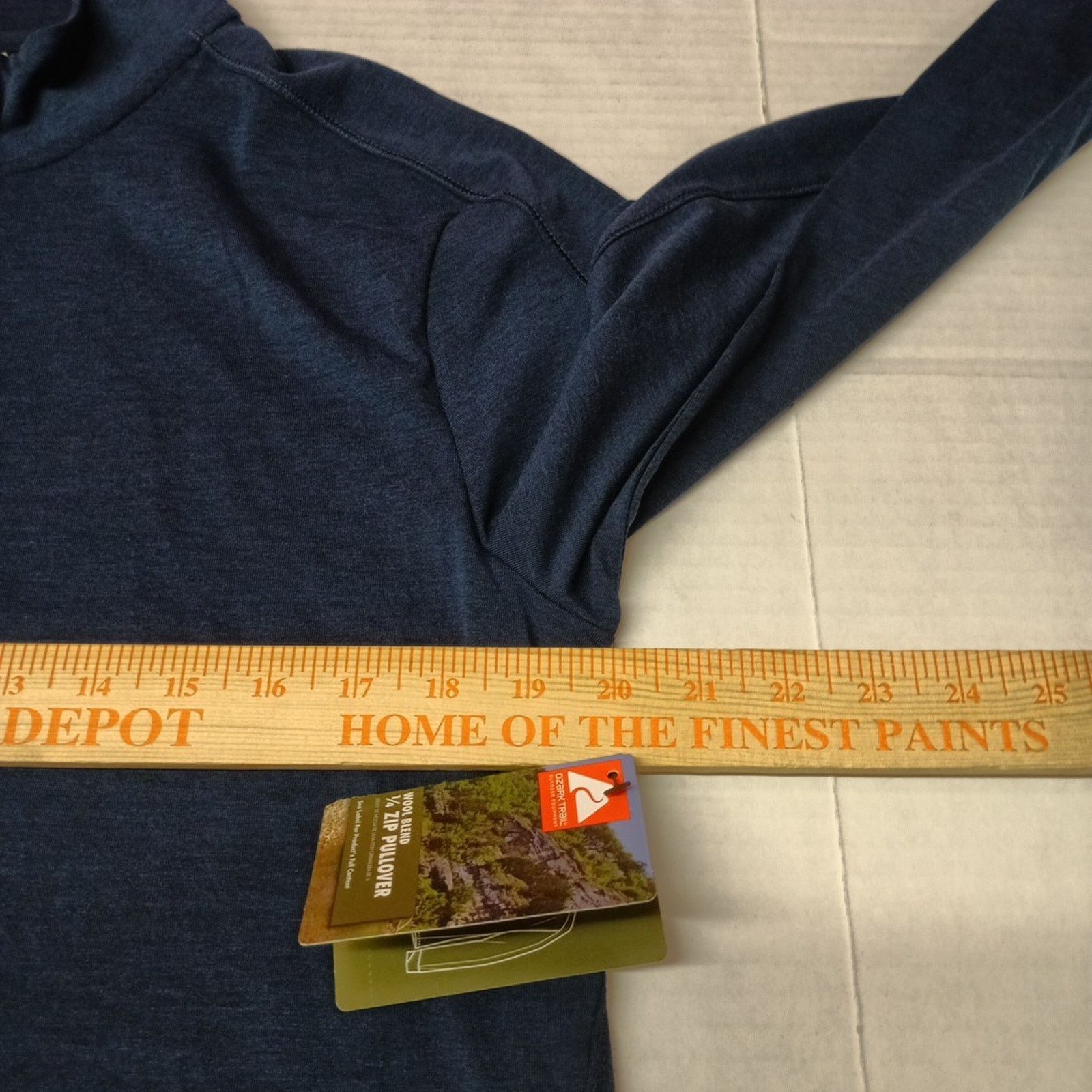 Other Ozark Trail Mens Quarter Zip Pullover Size M Blue Wool Blend Size US M / EU 48-50 / 2 - 7 Thumbnail