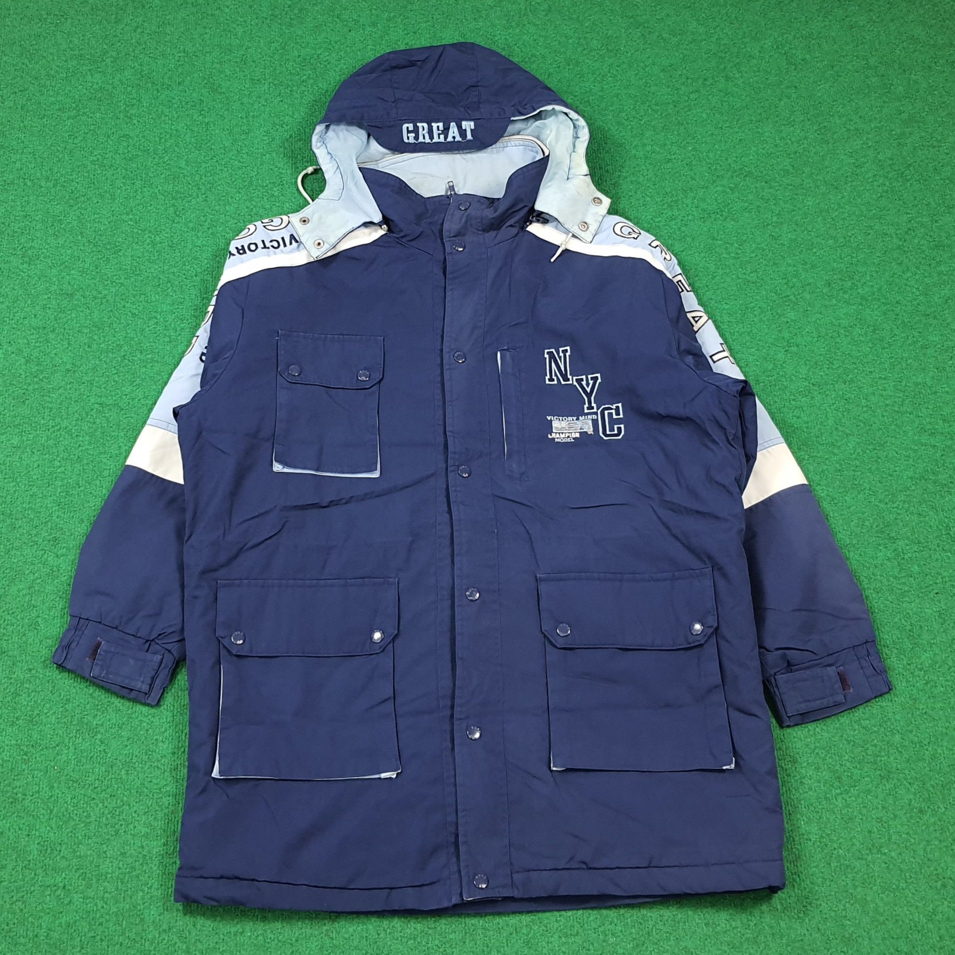 Vintage Vintage 90s GQford Club Team Sport Parka NYC Jacket C284N4 Size US L / EU 52-54 / 3 - 4 Thumbnail