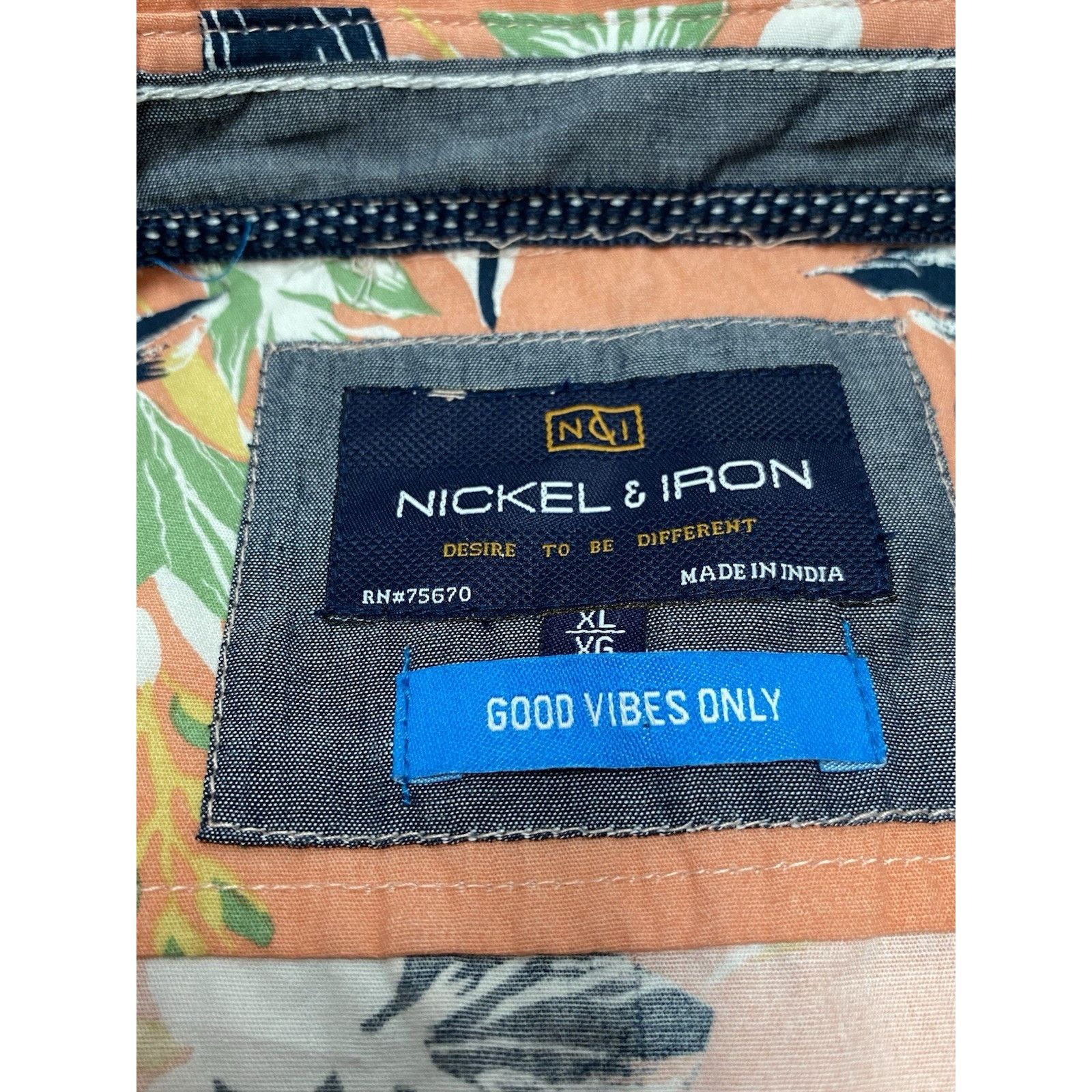 Other Nickel & Iron Shirt Large Men Coral Button Down Sz XL NEW!! Size US XL / EU 56 / 4 - 3 Thumbnail