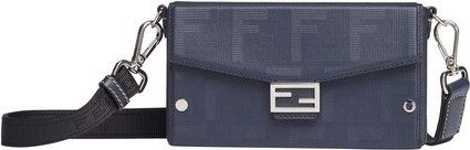 Fendi o1loc1c0824 Size: OS / Shadow Baguette Soft Trunk in Blue Size ONE SIZE - 1 Preview