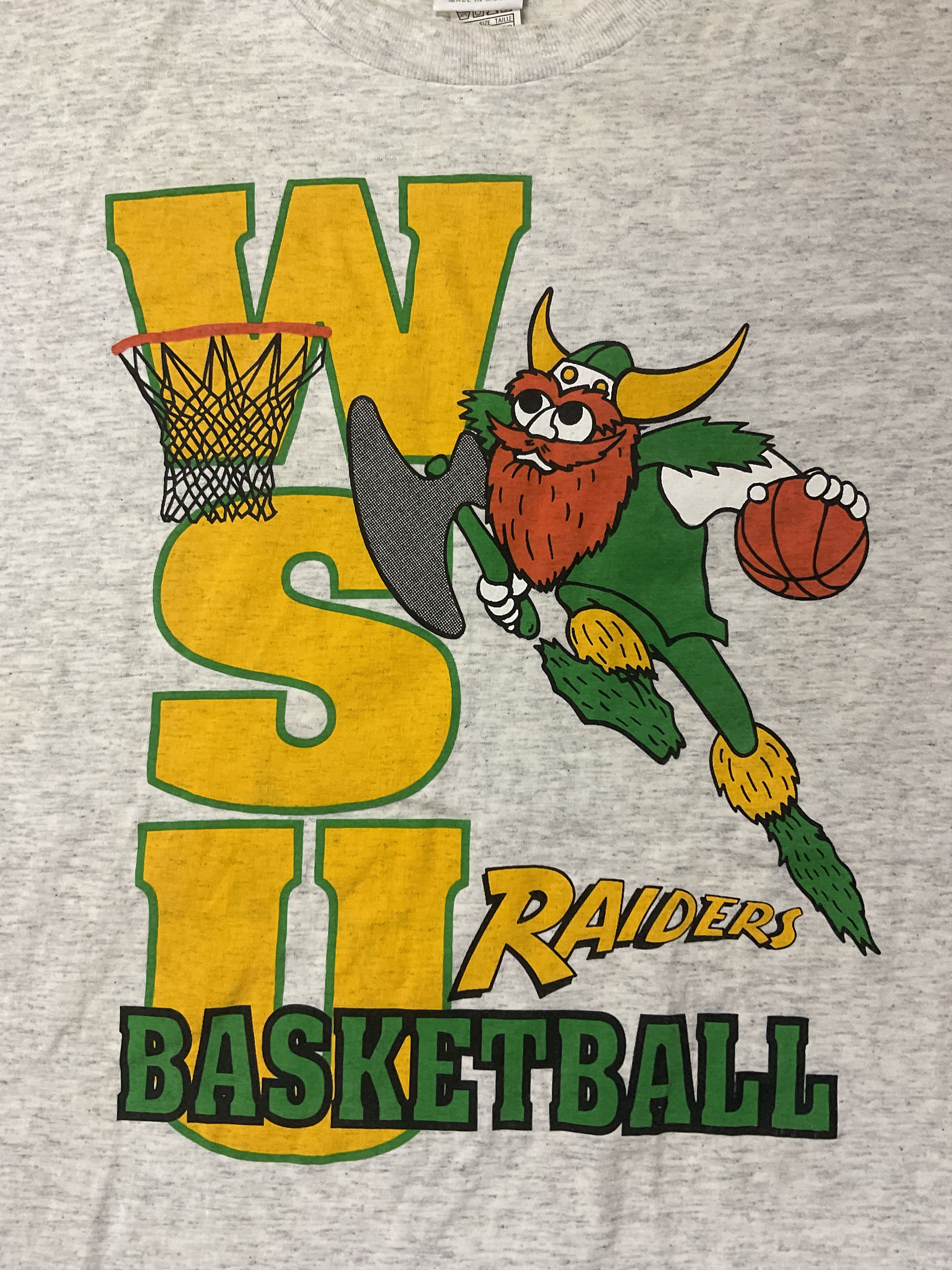 NBA Vintage NIKE 90s WSU Raiders Basketball Tshirt Size US L / EU 52-54 / 3 - 3 Thumbnail