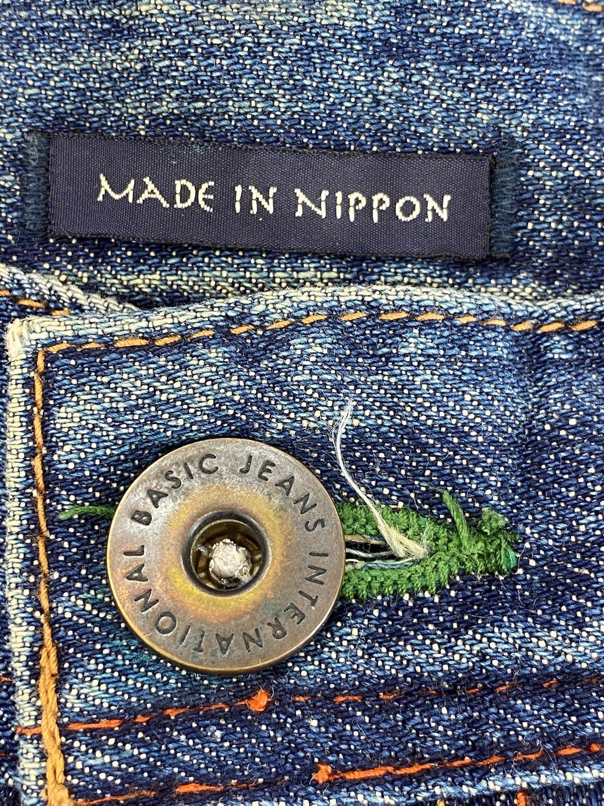 Japanese Brand Japanese Brand Vintage Blue Distressed Straight-Leg Jeans Size US 28 / EU 44 - 10 Thumbnail