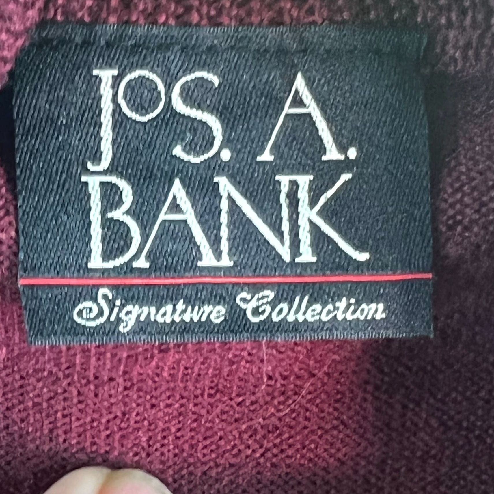 Jos. A. Bank Jos. A Bank Mens Pullover Sweater XXL Wool Maroon Pima Marino Soft Knit 1/4 Zip Size US XXL / EU 58 / 5 - 4 Thumbnail