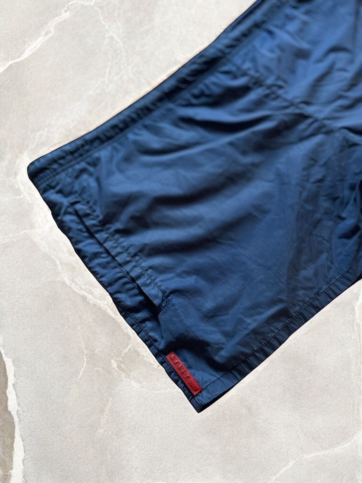 Prada × Vintage PRADA RED TAB NYLON SHORTS Vintage avant Garde y2k Size US 34 / EU 50 - 2 Thumbnail