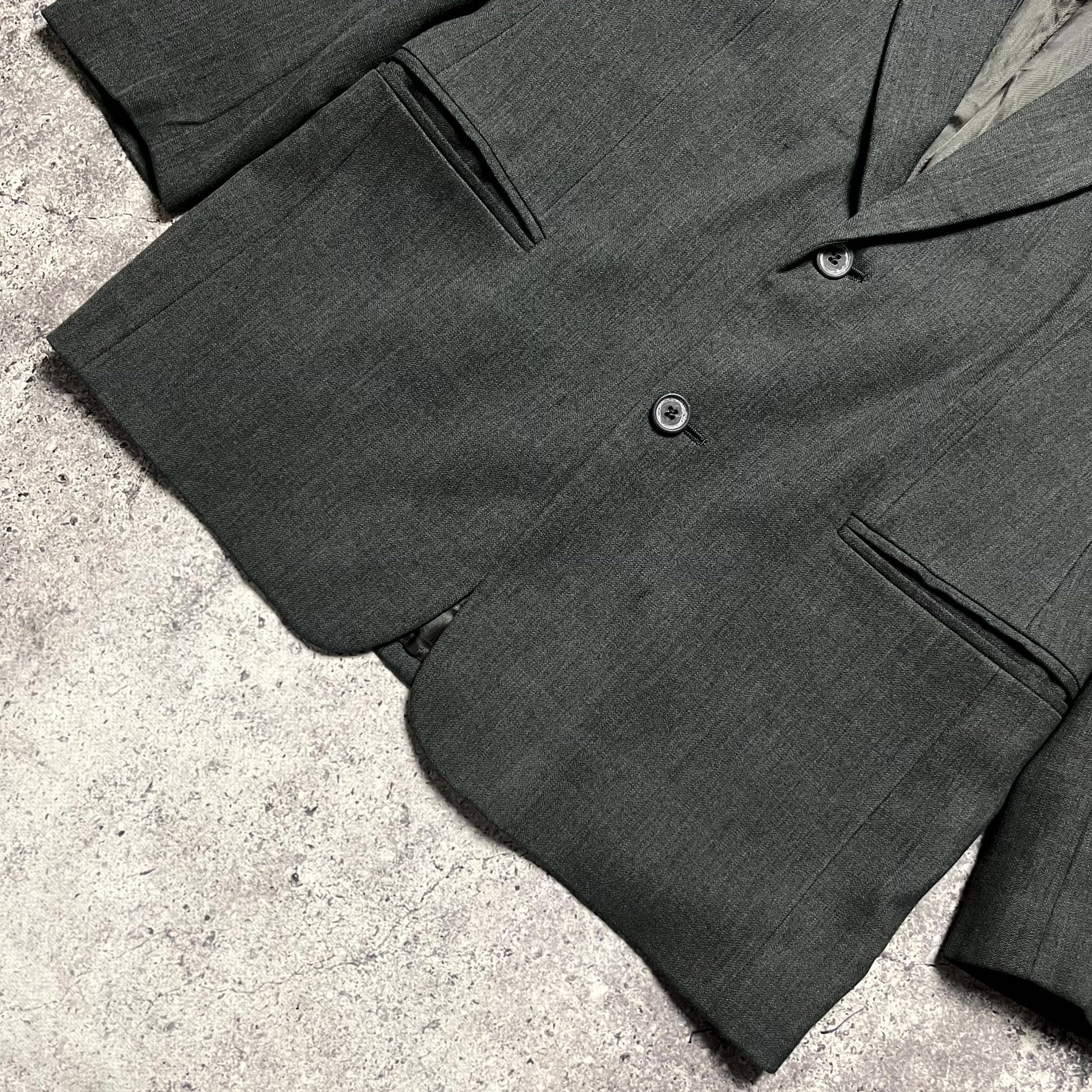Emporio Armani Vintage Emporio Armani Classic Gray Blazer Size 46 Size 46R - 3 Thumbnail