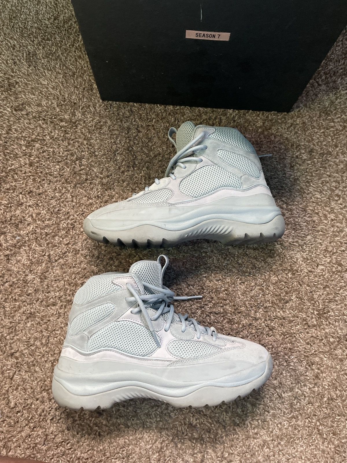 Adidas Yeezy Season 7 Desert Boot “HOUSE BLUE” Size US 12 / EU 45 - 2 Thumbnail