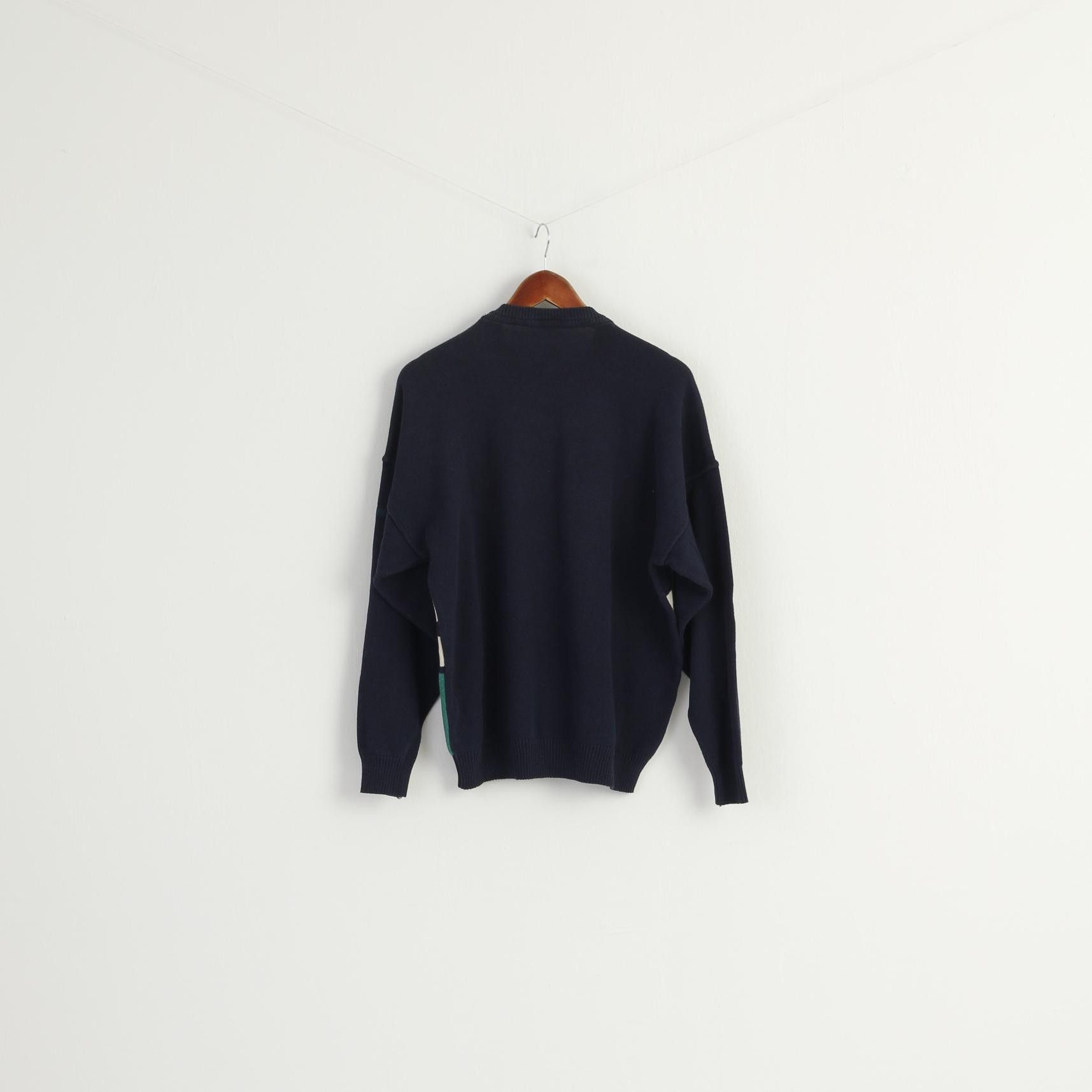 Vintage Glen Gannet Men M Jumper Navy Cotton 8903 Size US M / EU 48-50 / 2 - 7 Thumbnail