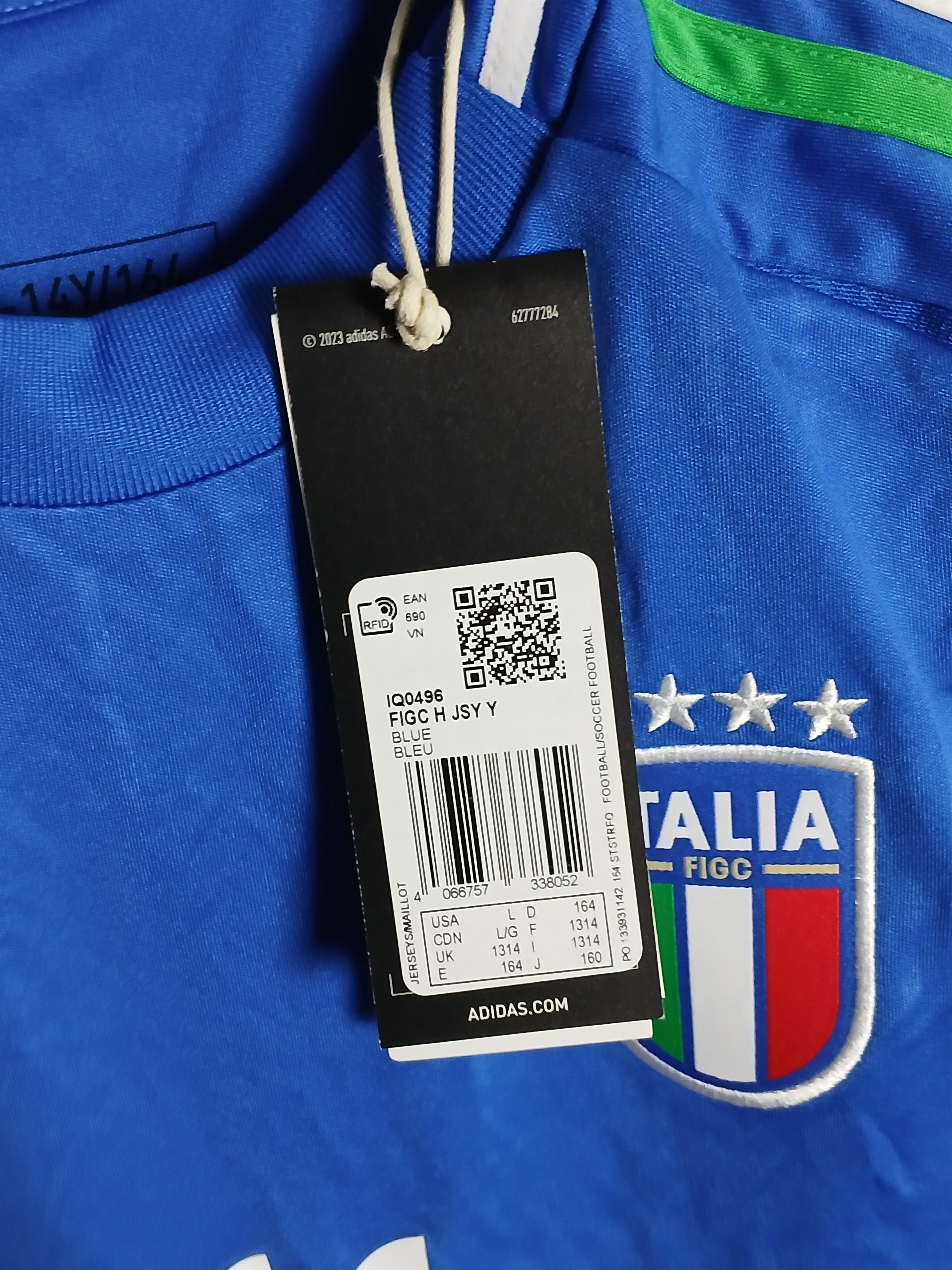 Adidas KIDS Italy National Team 24/25 Home Football Jersey T-Shirt Size US S / EU 44-46 / 1 - 10 Thumbnail
