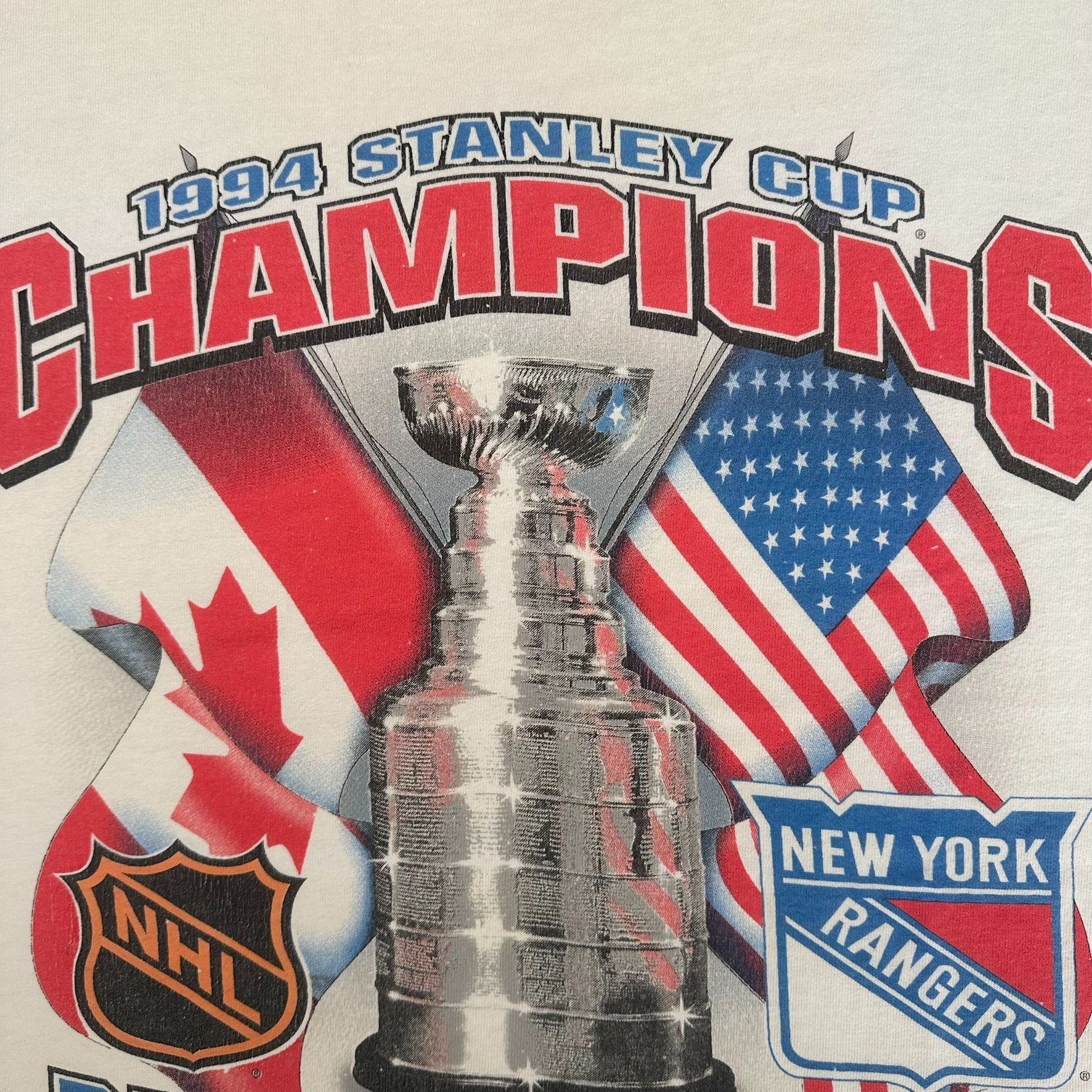 Starter Vintage 90s New York Rangers T-Shirt Starter Stanley Cup Tee Size US XL / EU 56 / 4 - 3 Thumbnail