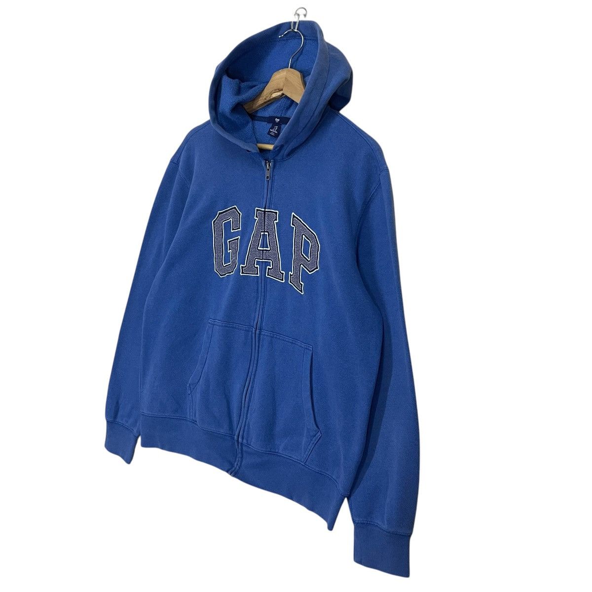Gap Gap Big Logo Embroidered Fullzip Hoodie Size M Size US L / EU 52-54 / 3 - 3 Thumbnail
