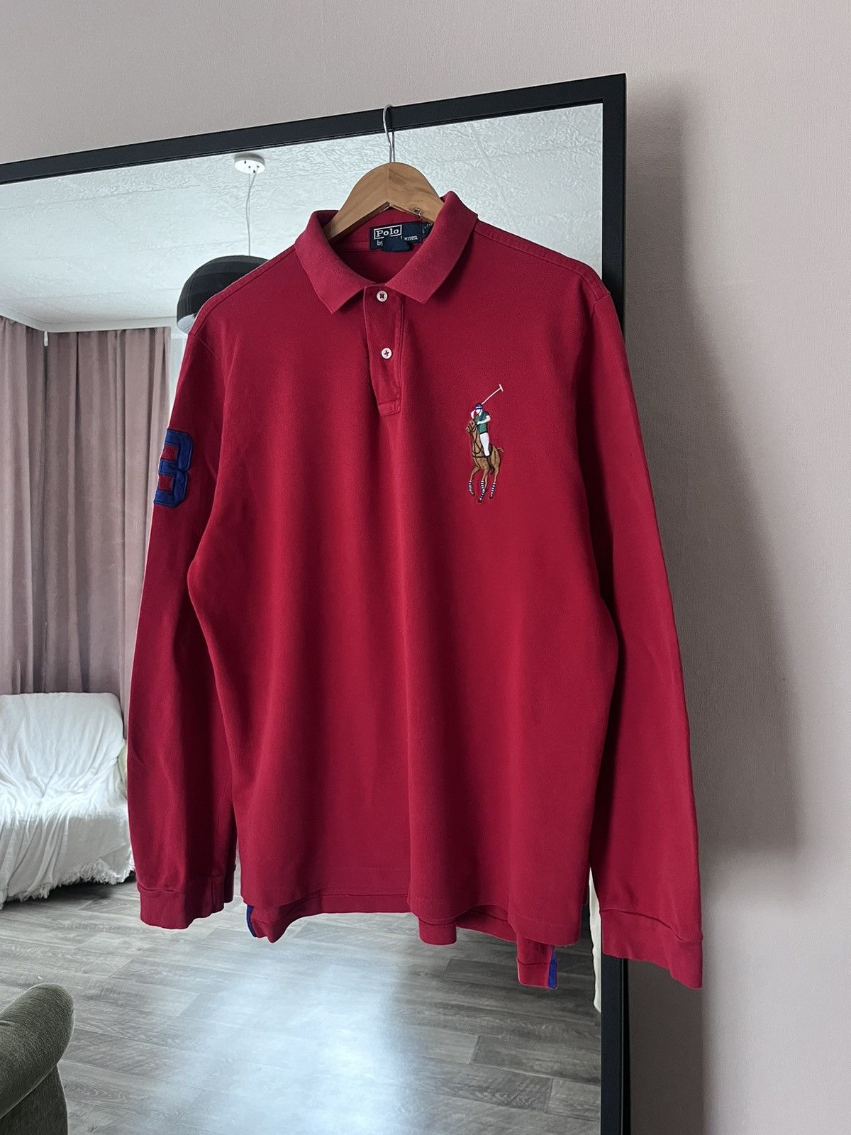 Polo Ralph Lauren Polo Ralph Lauren Vintage Big Pony Long Sleeve Polo Shirt #3 Size US XL / EU 56 / 4 - 1 Thumbnail
