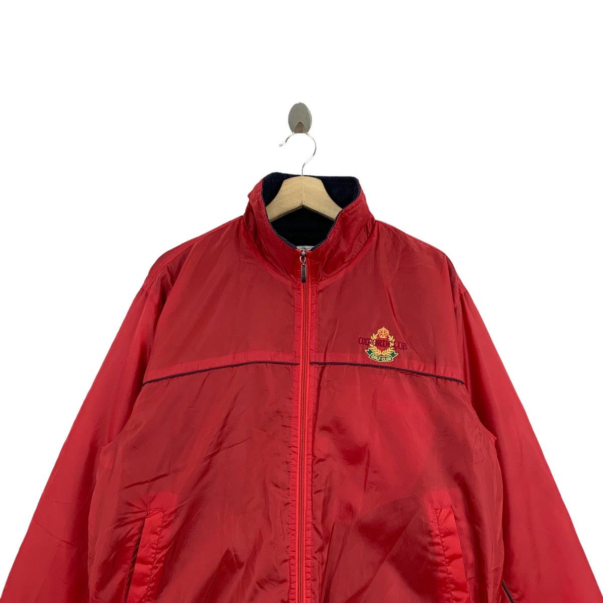 Vintage Vintage OXFORD Gold Club Small Logo Zipper Windbreaker Size US M / EU 48-50 / 2 - 3 Thumbnail