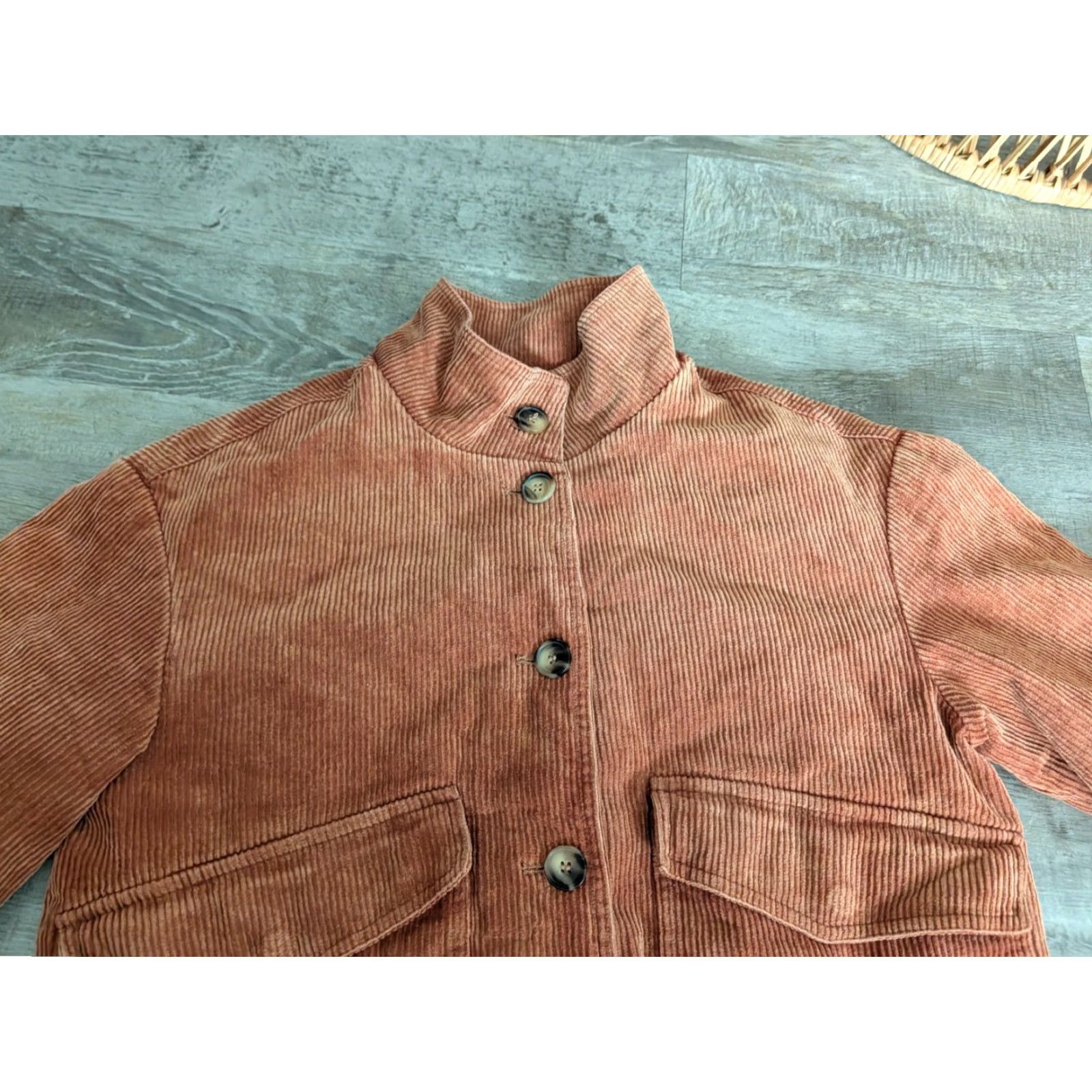 Vintage VINTAGE Bagatelle Jacket Women’s Cordoruy Brown Button M Size M / US 6-8 / IT 42-44 - 6 Thumbnail