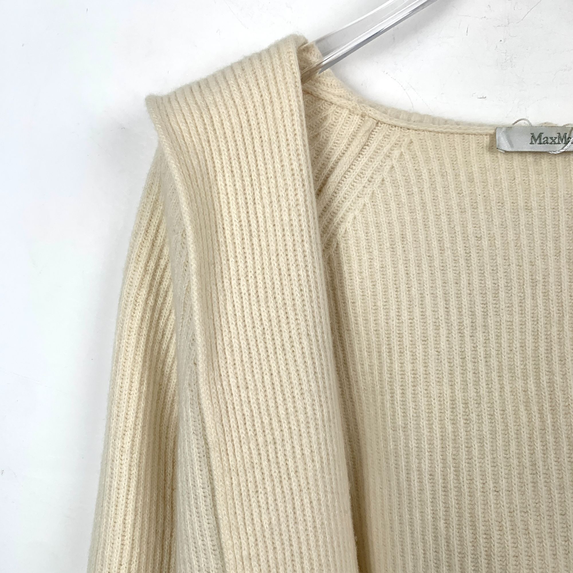Max Mara MaxMara Beige Belted Waist & Pockets Cardigan Size S / US 4 / IT 40 - 3 Thumbnail