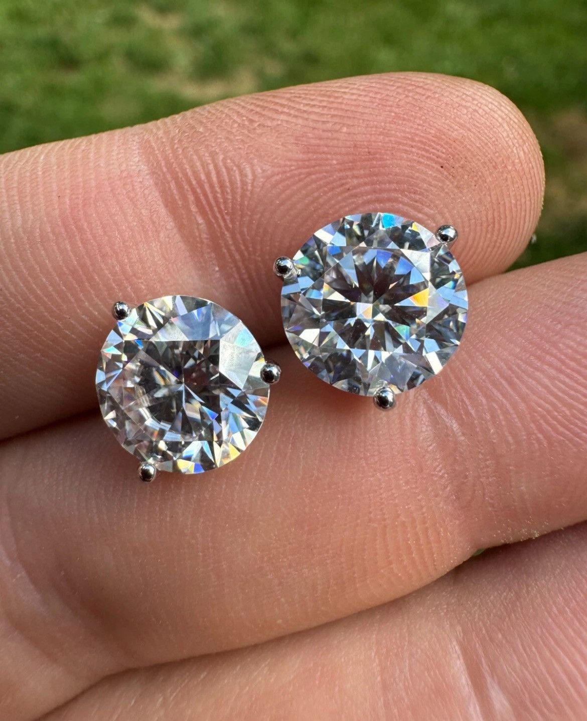 Other Gra Certified Mossianate Earrings W/ 925 silver Size ONE SIZE - 1 Thumbnail