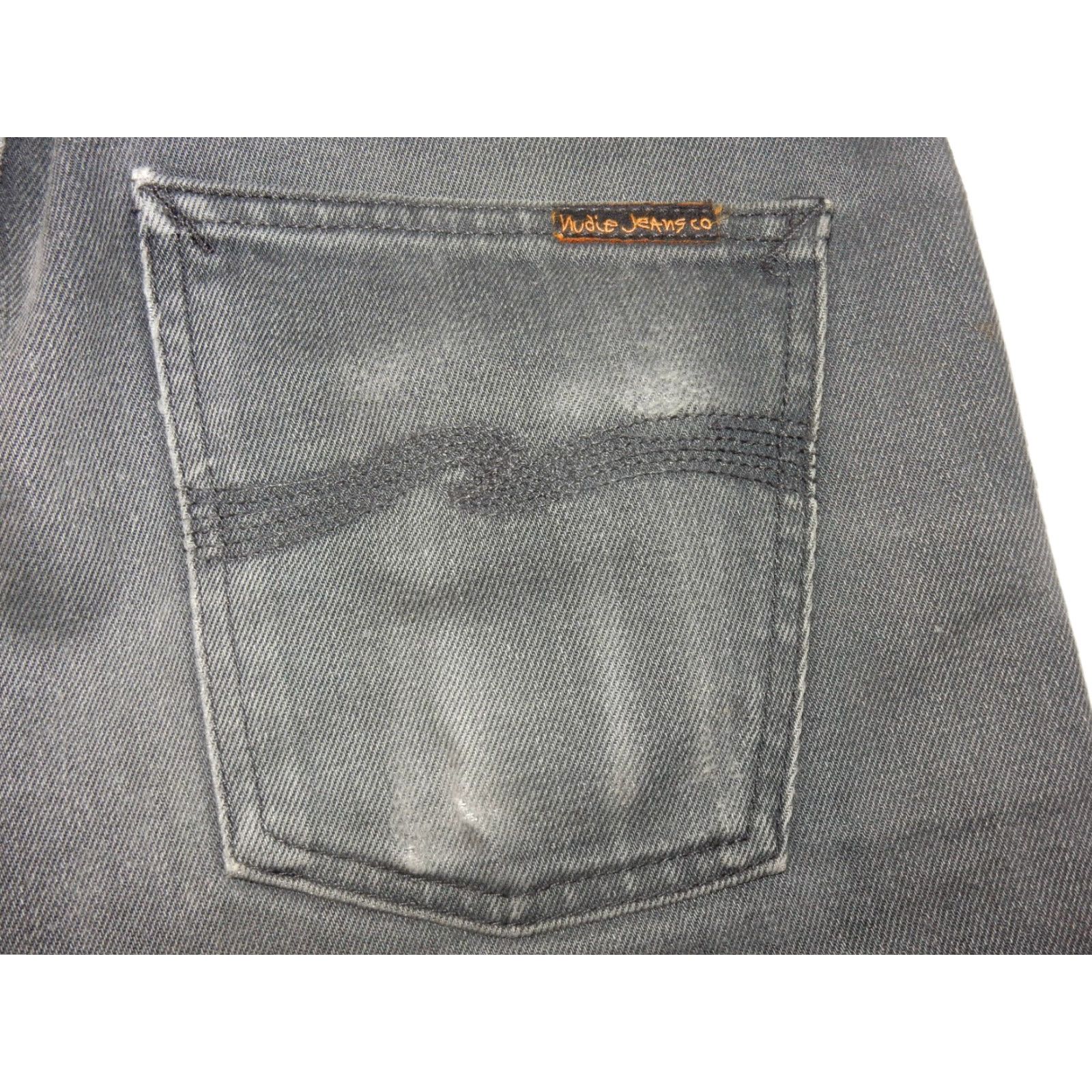 Nudie Jeans Nudie Jeans Co. Jeans Men Black Denim Straight 32 Inseam 28 Size 28x32 – Regular Size US 32 / EU 48 - 2 Thumbnail