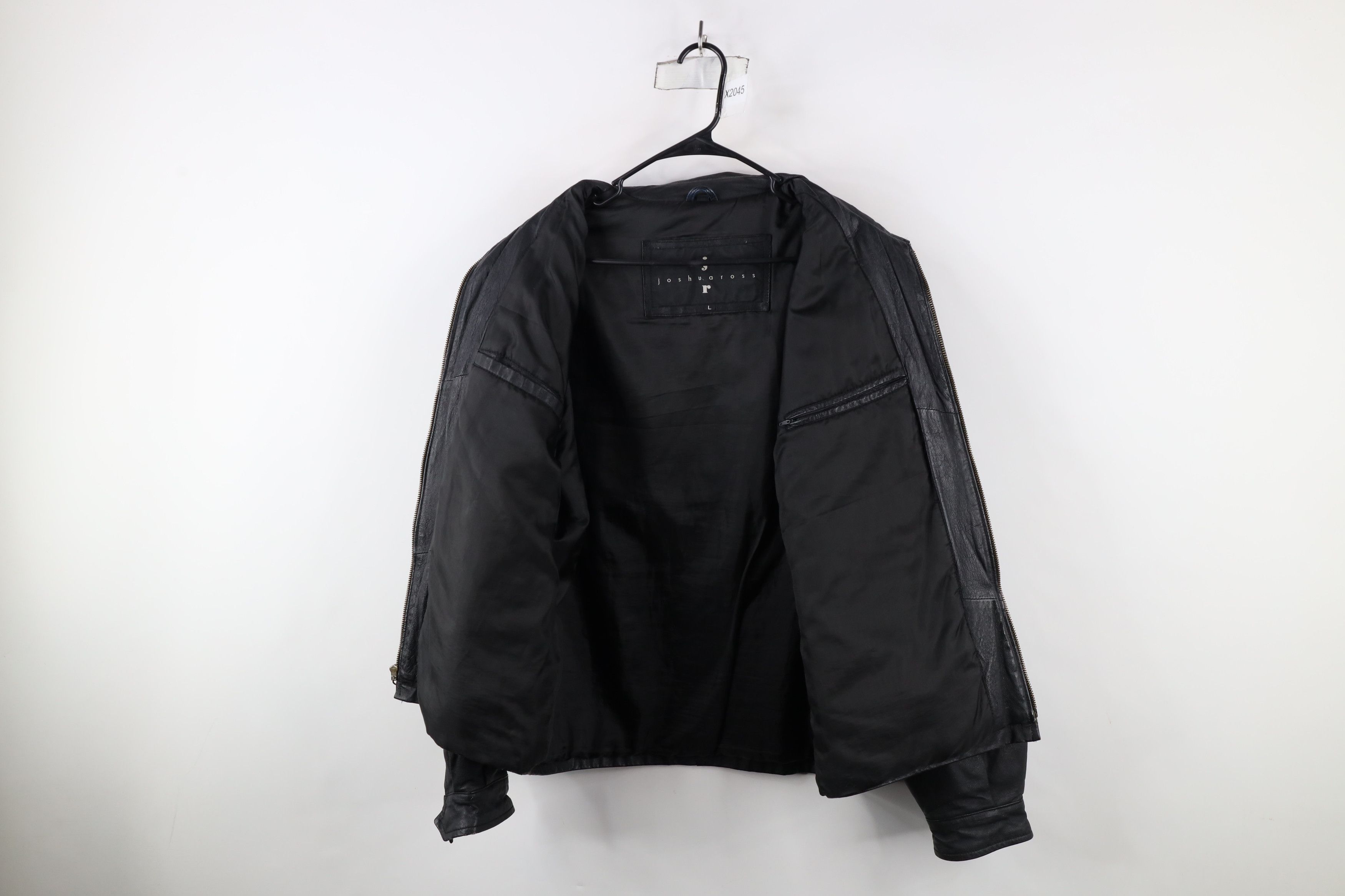Vintage Vintage 90s Streetwear Button Back Leather Jacket Black Size US L / EU 52-54 / 3 - 10 Thumbnail