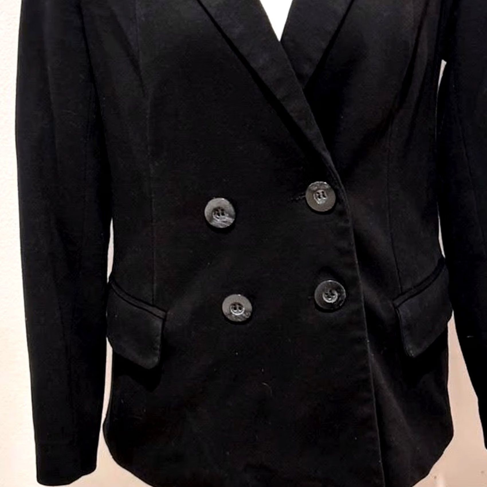 Anthropologie Anthropologie Black Blazer Jacket Cartonnier Double Breasted 4 Button S Womens Size S / US 4 / IT 40 - 5 Thumbnail